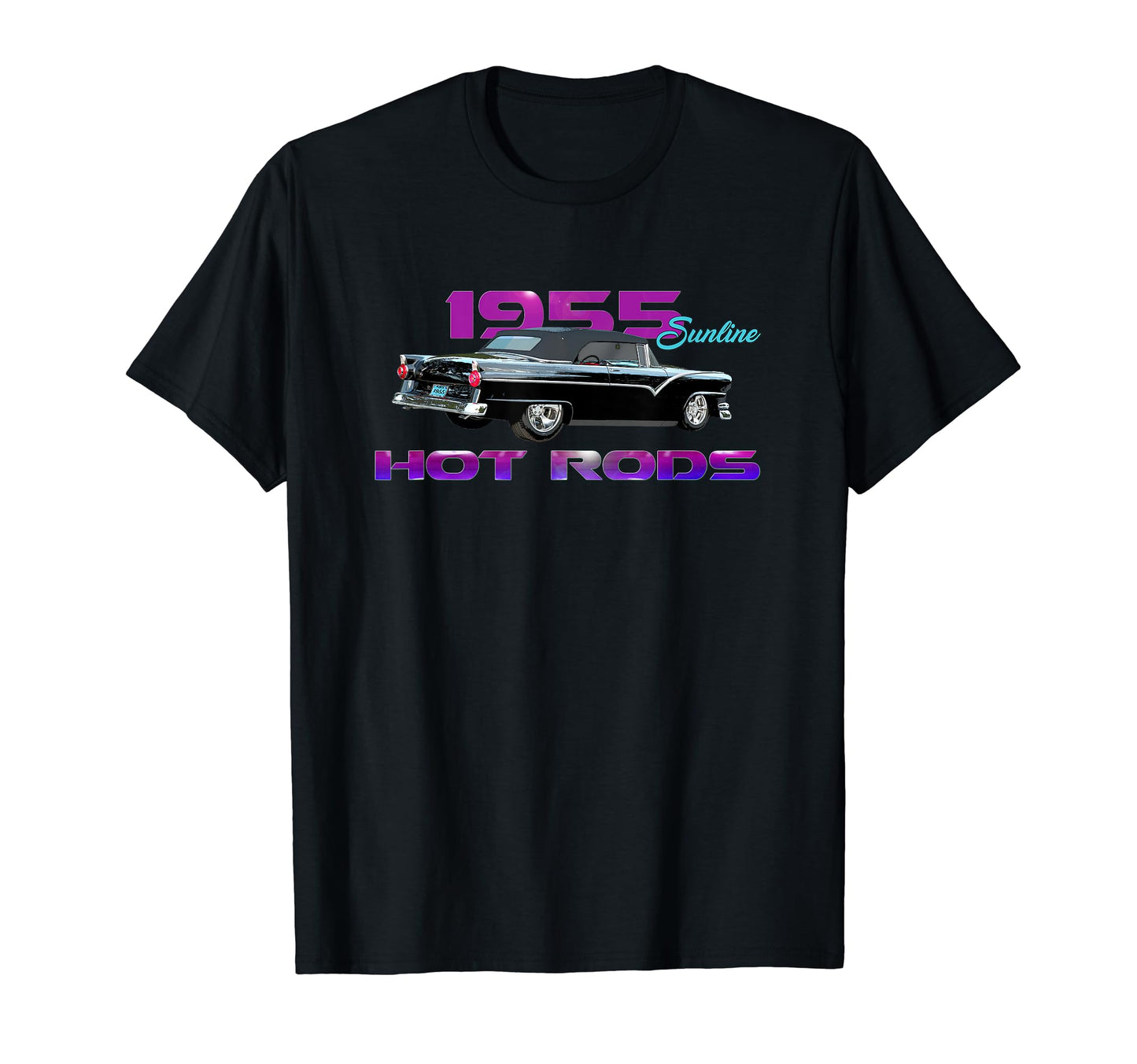 1955 Sunline Hot Rod Black T-Shirt - Minimalist Print Men Women - T-Shirt, Sweatshirt, Hoodie