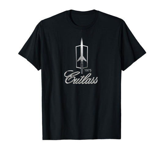 1975 Cutlass Badge Emblem American Cars T-Shirt - Graphic Print for Adults - T-Shirt, Sweatshirt, Hoodie