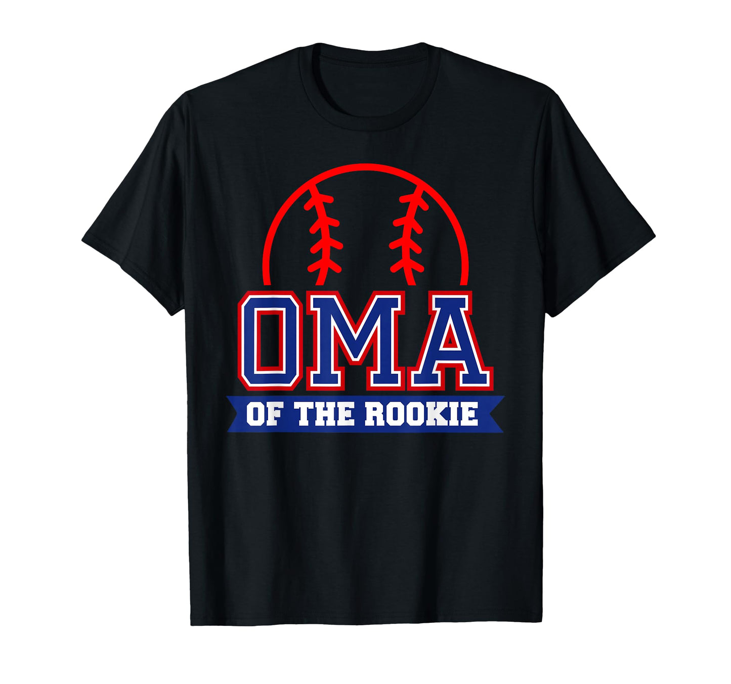 Oma Rookie 1St Birthday Baseball Theme T-Shirt - Trendy Graphic Men Women - T-Shirt, Sweatshirt, Hoodie