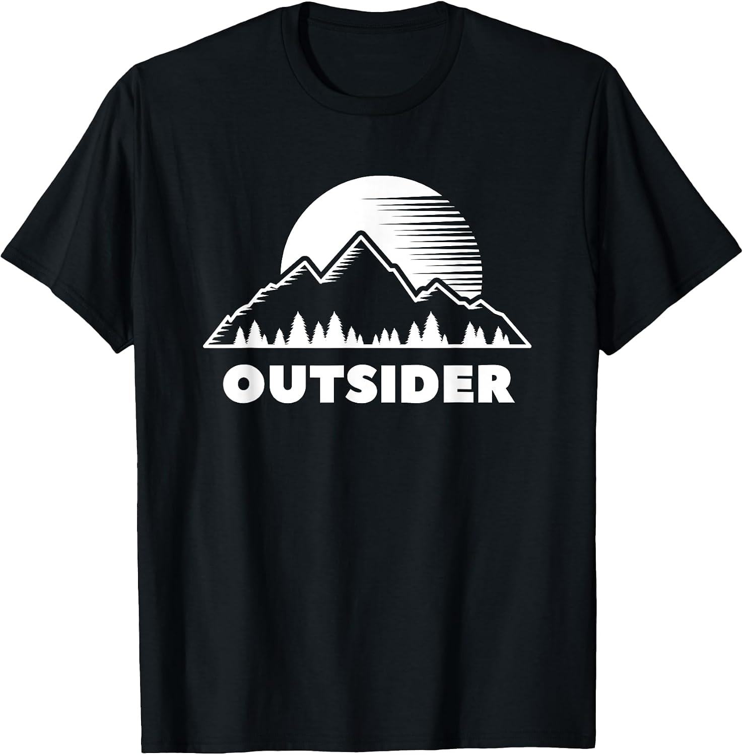 Outsider Mountain Forest Nature Sunset Outdoor - Adult & Kids T-Shirts, Sweatshirts & Hoodies apparel design preview 1