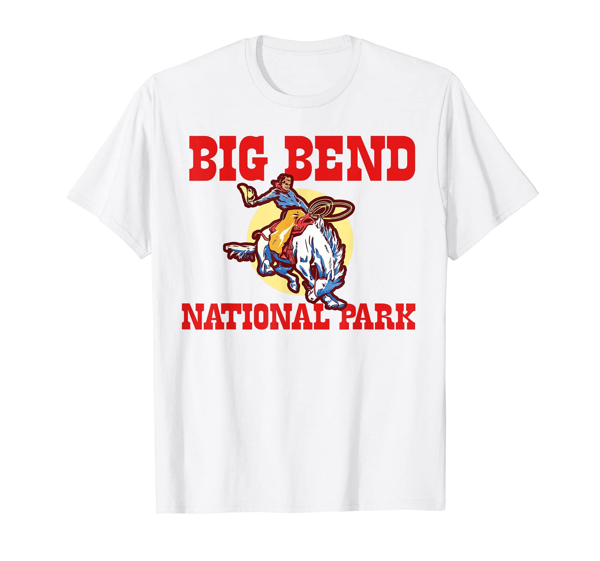 Bronco Rodeo Rider Big Bend National T-Shirt - Minimalist Print for Adults - T-Shirt, Sweatshirt, Hoodie