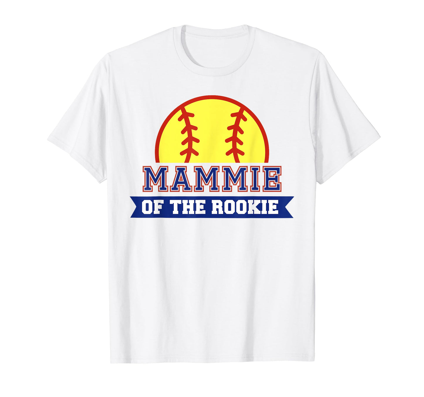 Mammie Rookie 1St Birthday Softball T-Shirt - Minimalist Print for Adults - T-Shirt, Sweatshirt, Hoodie
