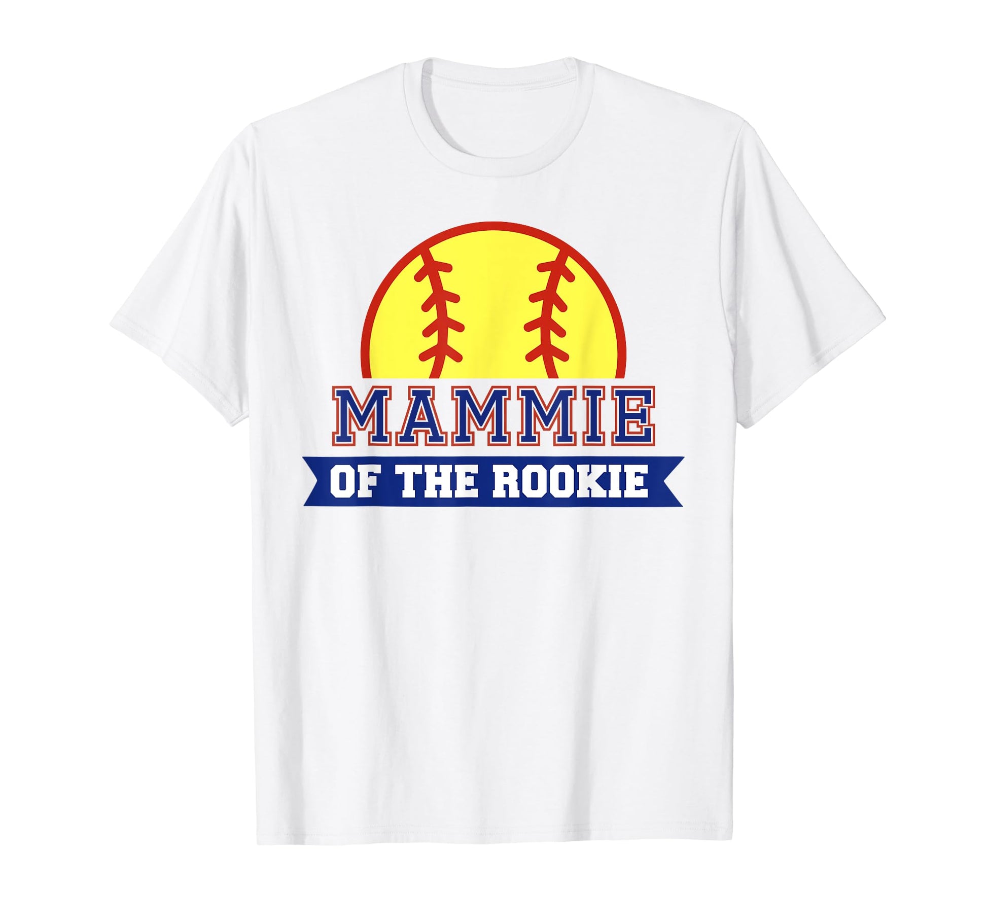 Mammie Rookie 1St Birthday Softball T-Shirt - Minimalist Print for Adults - T-Shirt, Sweatshirt, Hoodie