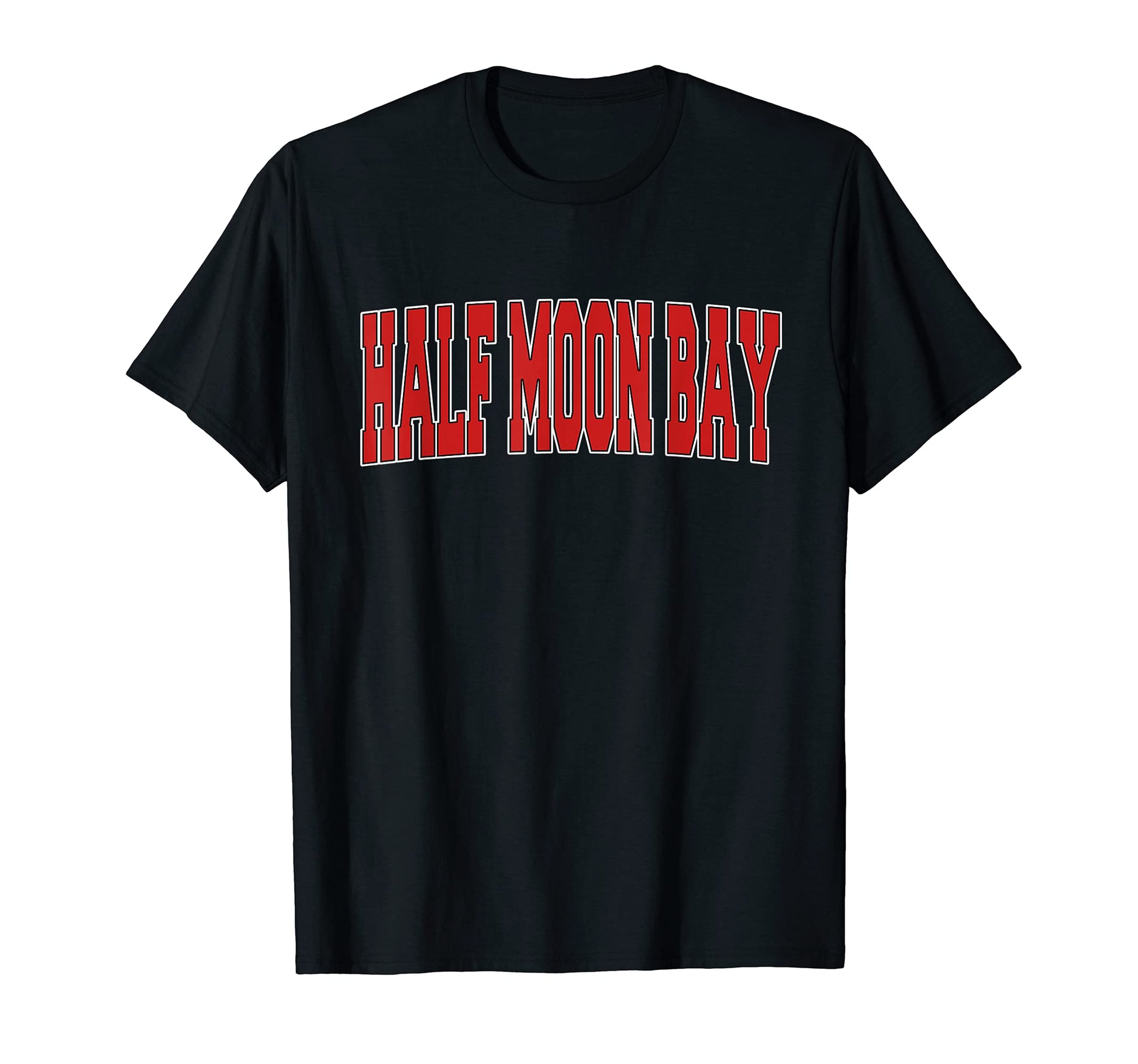 Half Moon Bay Ca California Varsity T-Shirt - Minimalist Print for Adults - T-Shirt, Sweatshirt, Hoodie