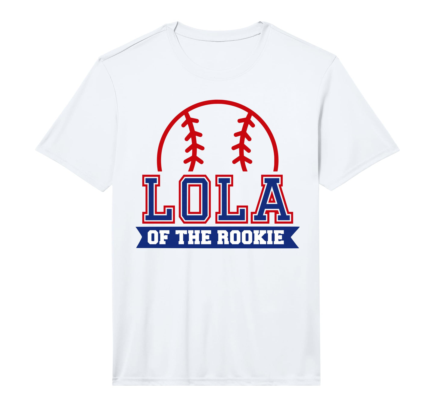 Lola Rookie 1St Birthday Baseball Theme T-Shirt - Minimalist Print Unisex - T-Shirt, Sweatshirt, Hoodie