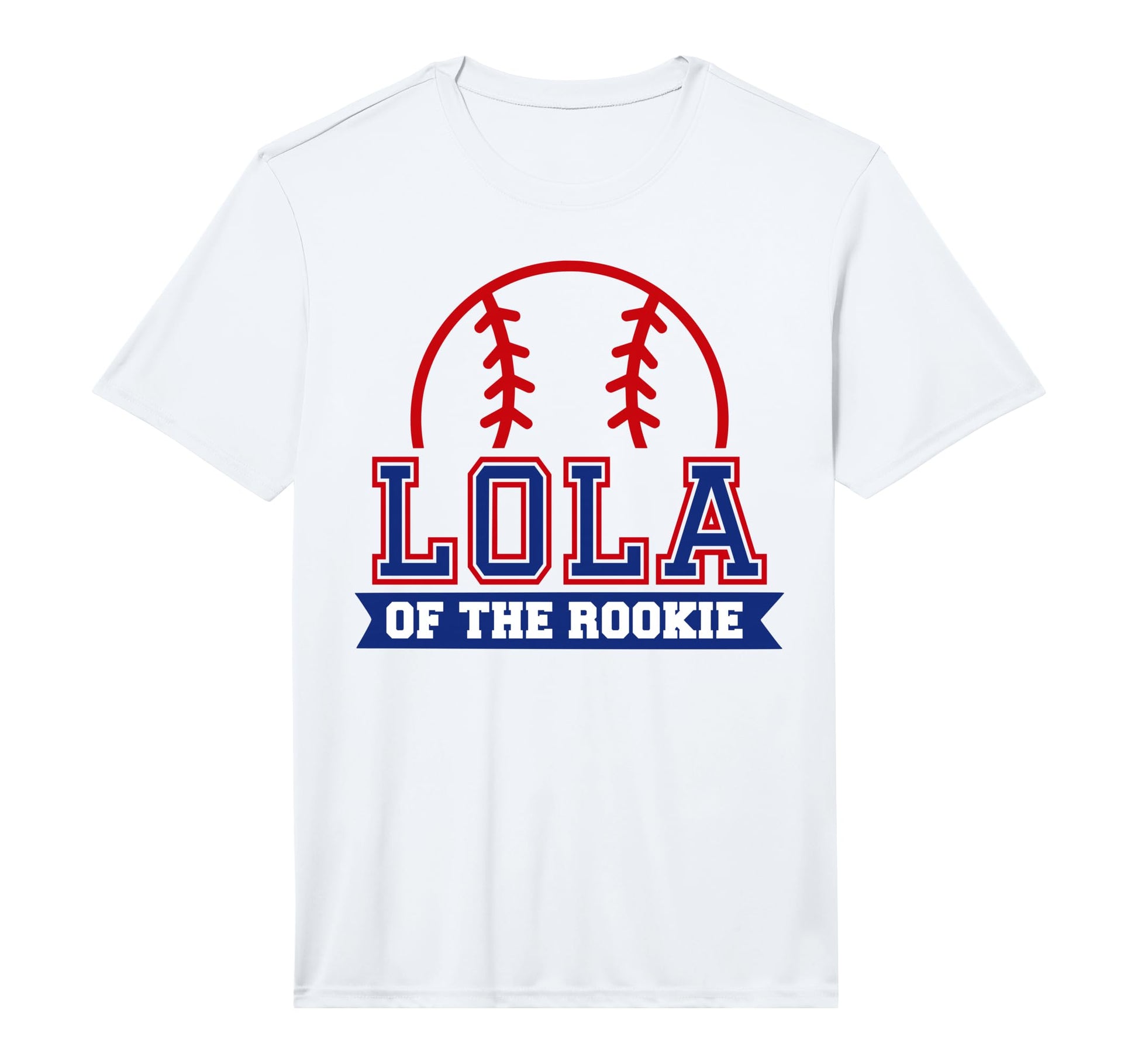 Lola Rookie 1St Birthday Baseball Theme T-Shirt - Minimalist Print Unisex - T-Shirt, Sweatshirt, Hoodie