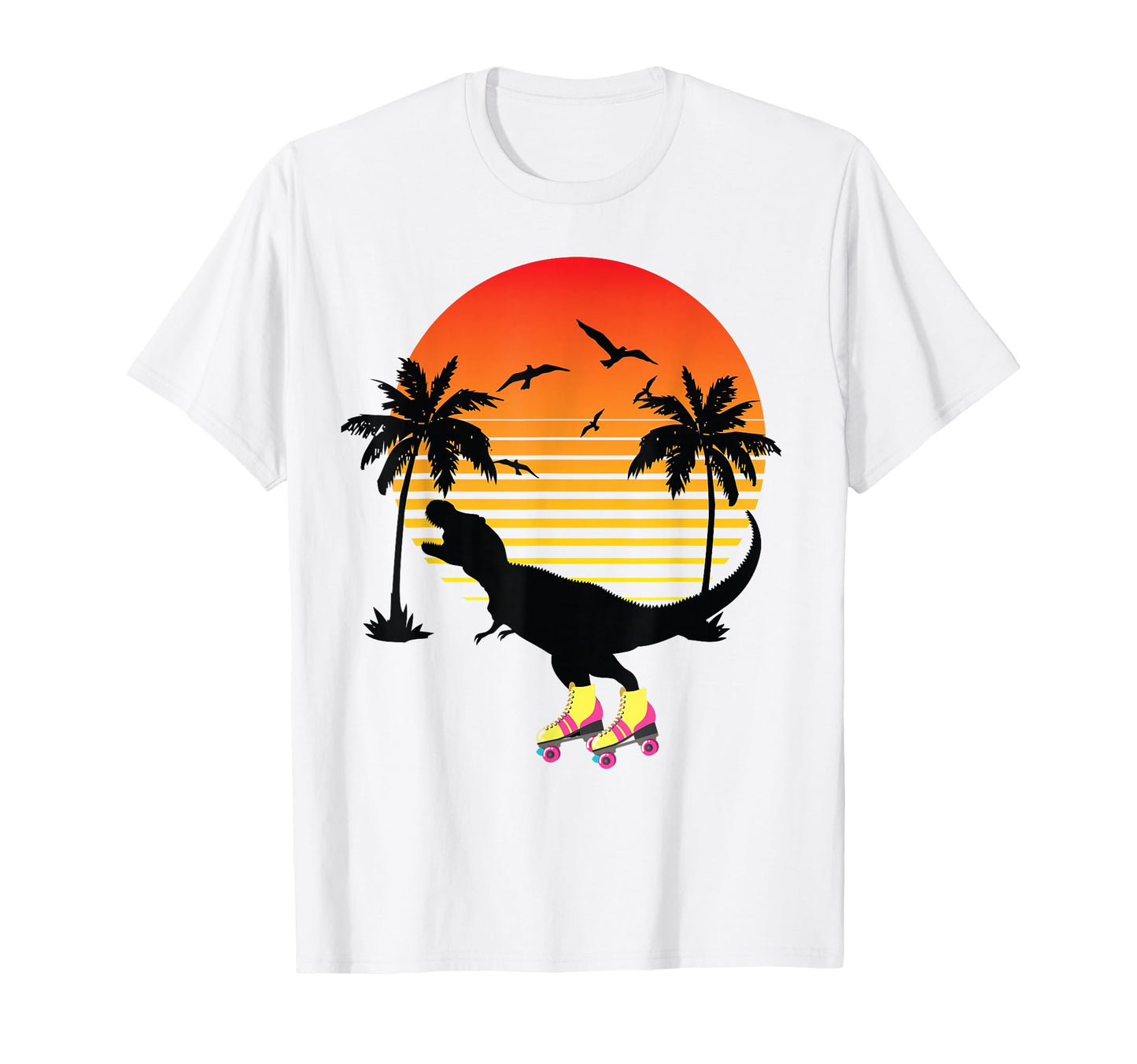 Trex Roller Skate Derby California T-Shirt - Custom Art Print for Adults - T-Shirt, Sweatshirt, Hoodie
