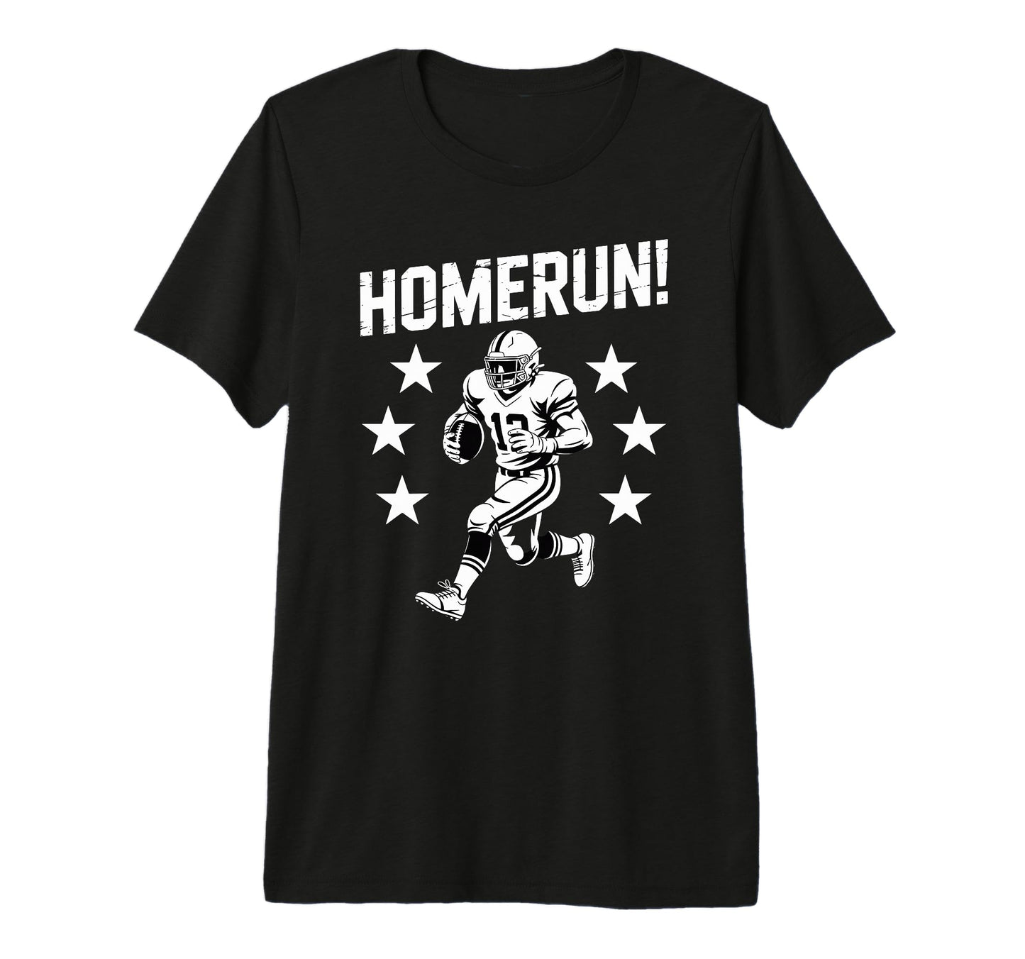 Homerun Football Player Stars Sports T-Shirt - Aesthetic Graphic Unisex - T-Shirt, Sweatshirt, Hoodie