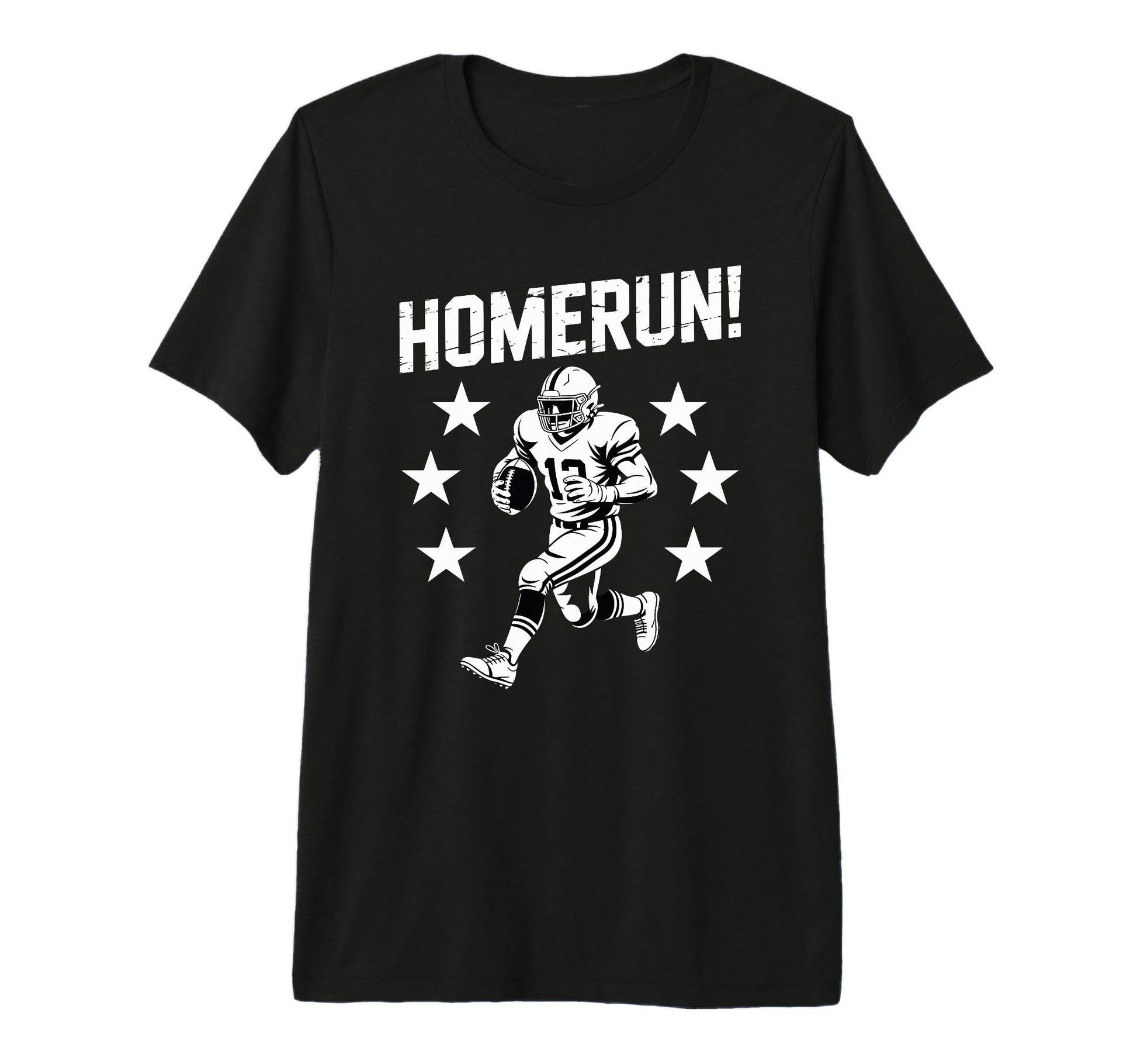 Homerun Football Player Stars Sports T-Shirt - Aesthetic Graphic Unisex - T-Shirt, Sweatshirt, Hoodie