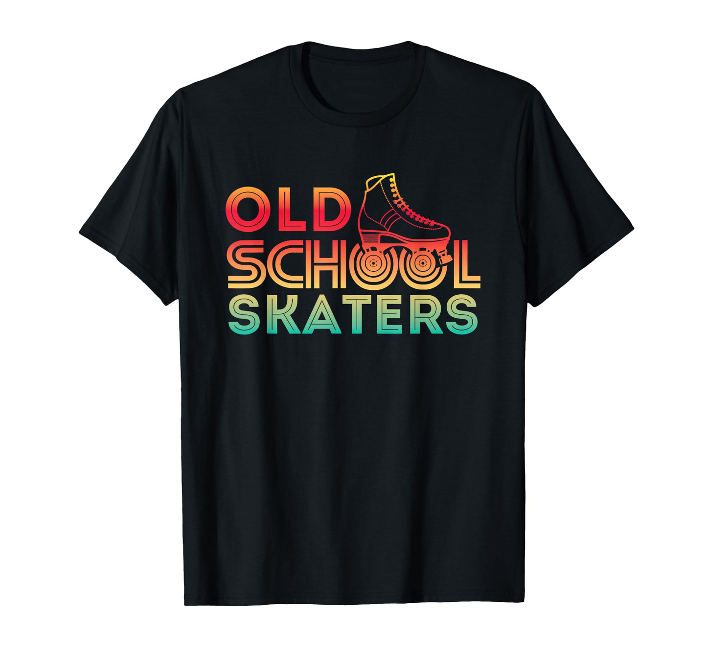 Old School Skaters Roller Skating Skate T-Shirt - Custom Art Print Unisex - T-Shirt, Sweatshirt, Hoodie