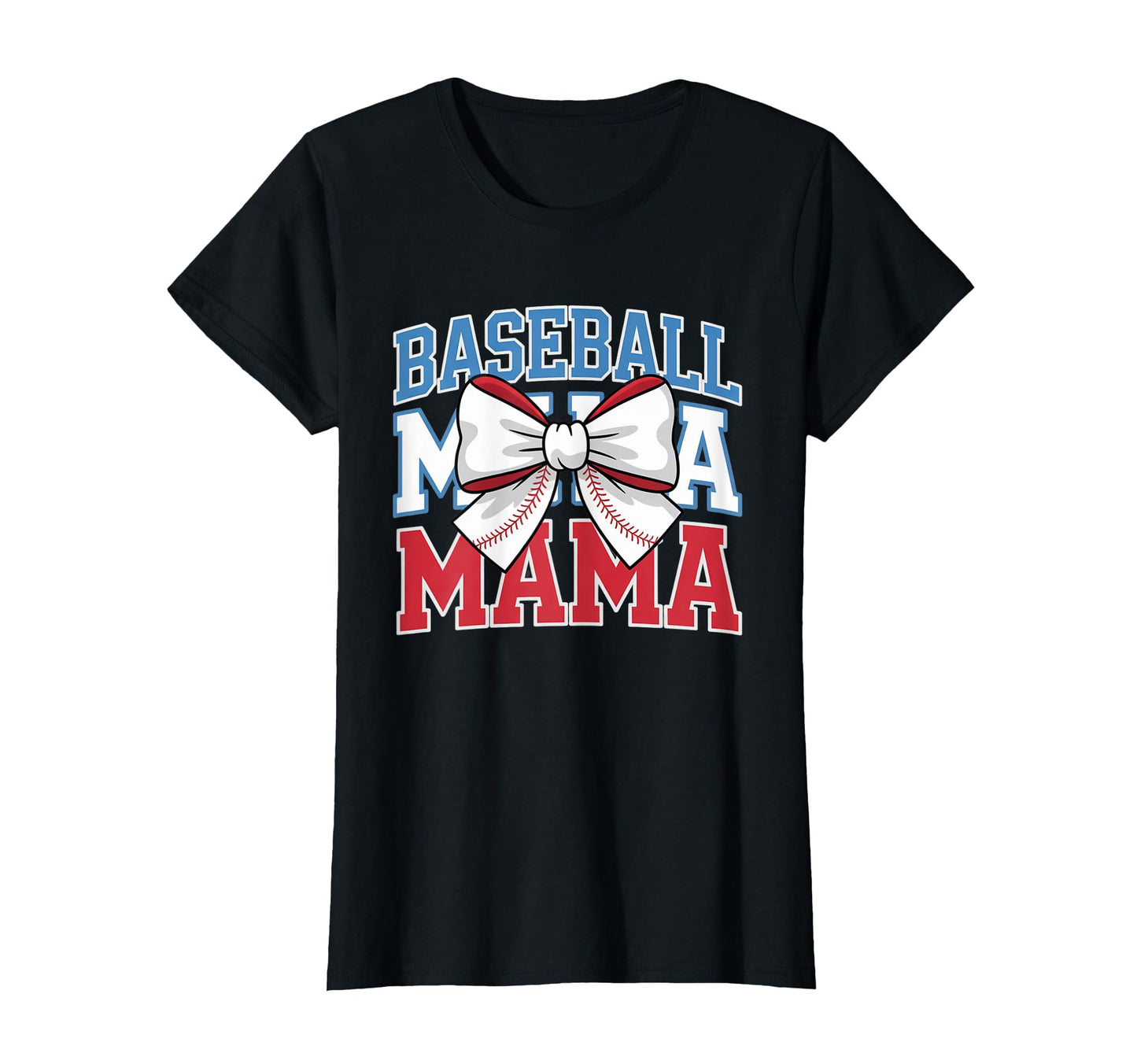 Baseball Mama Coquette Bow Game Day T-Shirt - Minimalist Print Men Women - T-Shirt, Sweatshirt, Hoodie