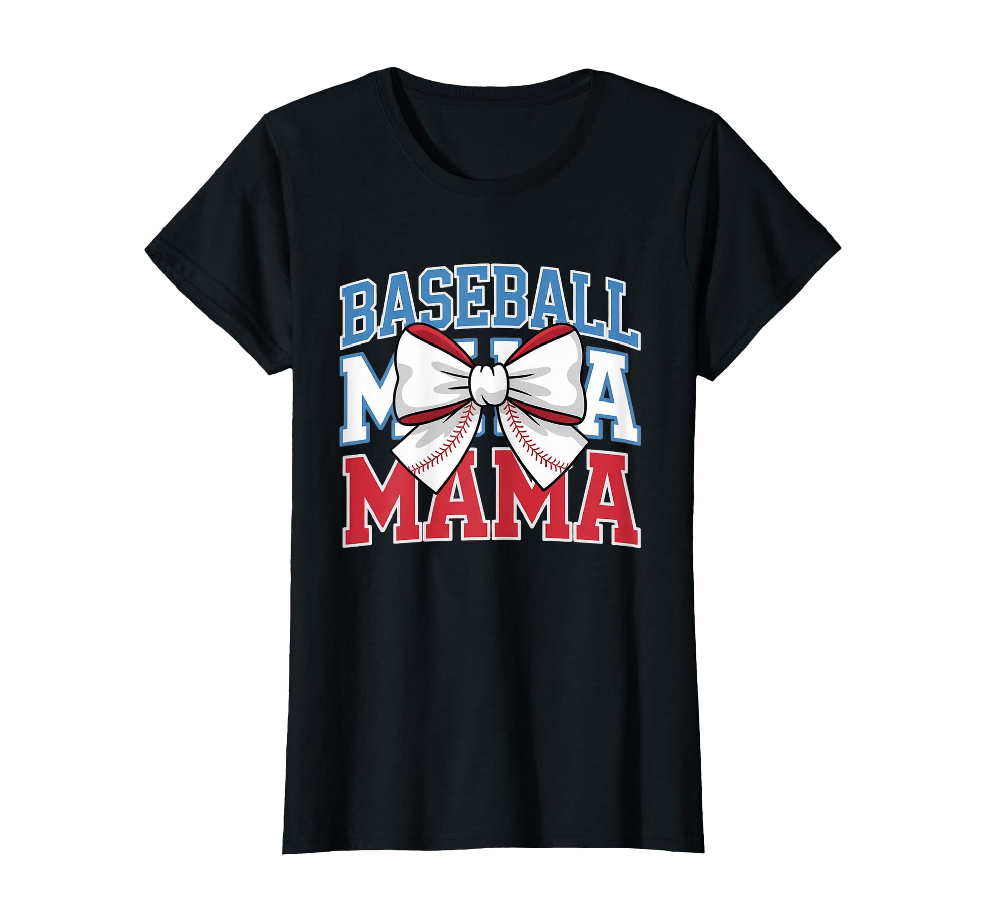 Baseball Mama Coquette Bow Game Day T-Shirt - Minimalist Print Men Women - T-Shirt, Sweatshirt, Hoodie