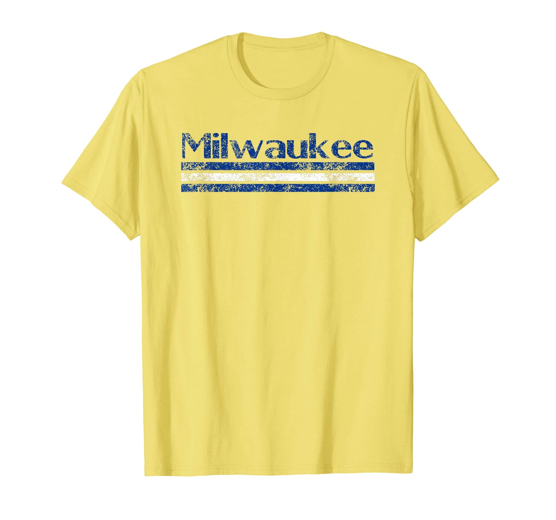 Milwaukee Weathered Stripe Throwback T-Shirt - Fun Novelty Design Unisex - T-Shirt, Sweatshirt, Hoodie