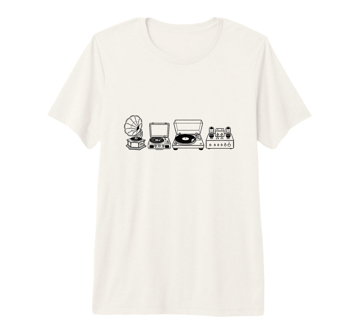 Audio Gear Vinyl Lover Record T-Shirt - Fun Novelty Design for Adults - T-Shirt, Sweatshirt, Hoodie