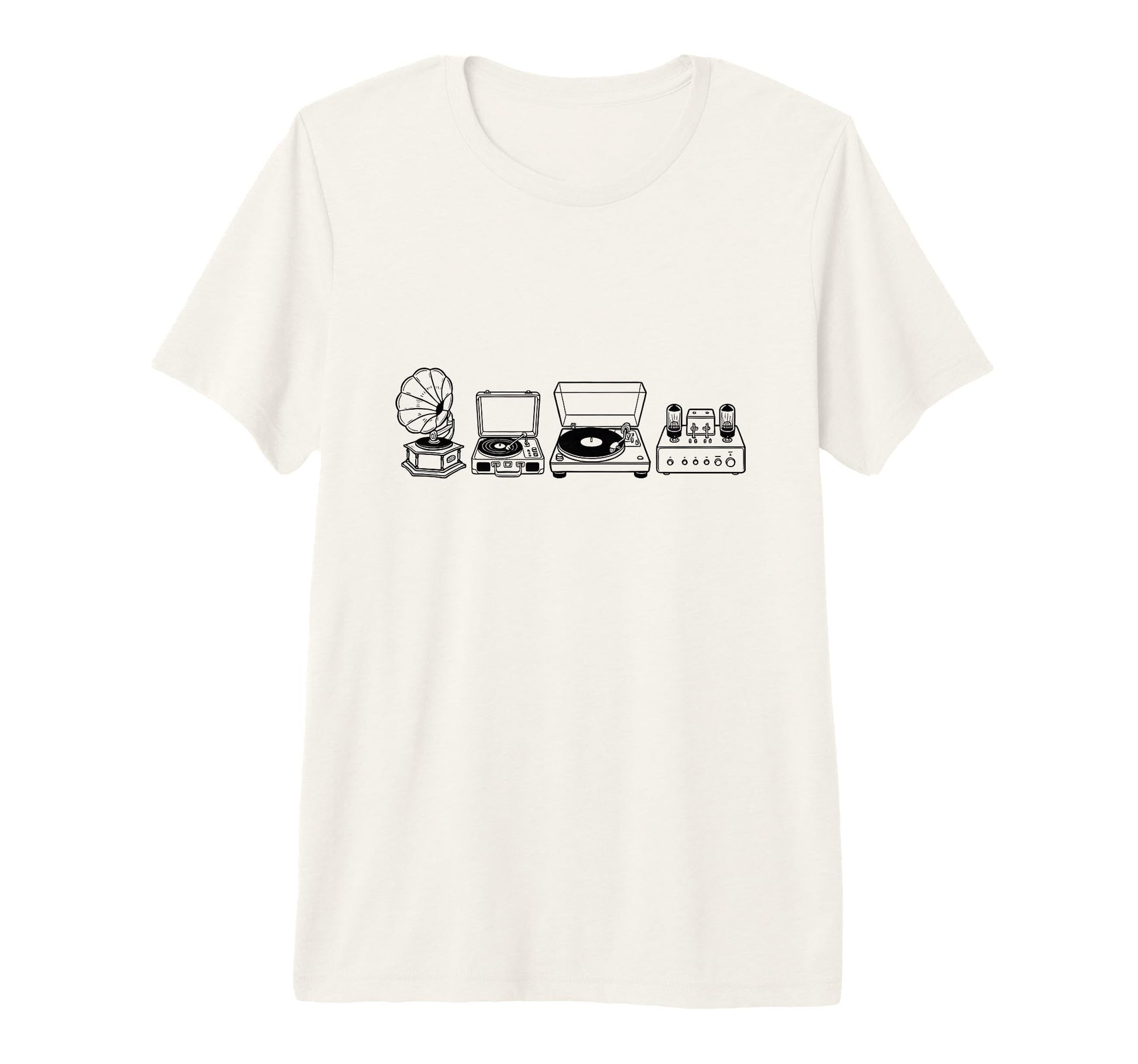 Audio Gear Vinyl Lover Record T-Shirt - Fun Novelty Design for Adults - T-Shirt, Sweatshirt, Hoodie