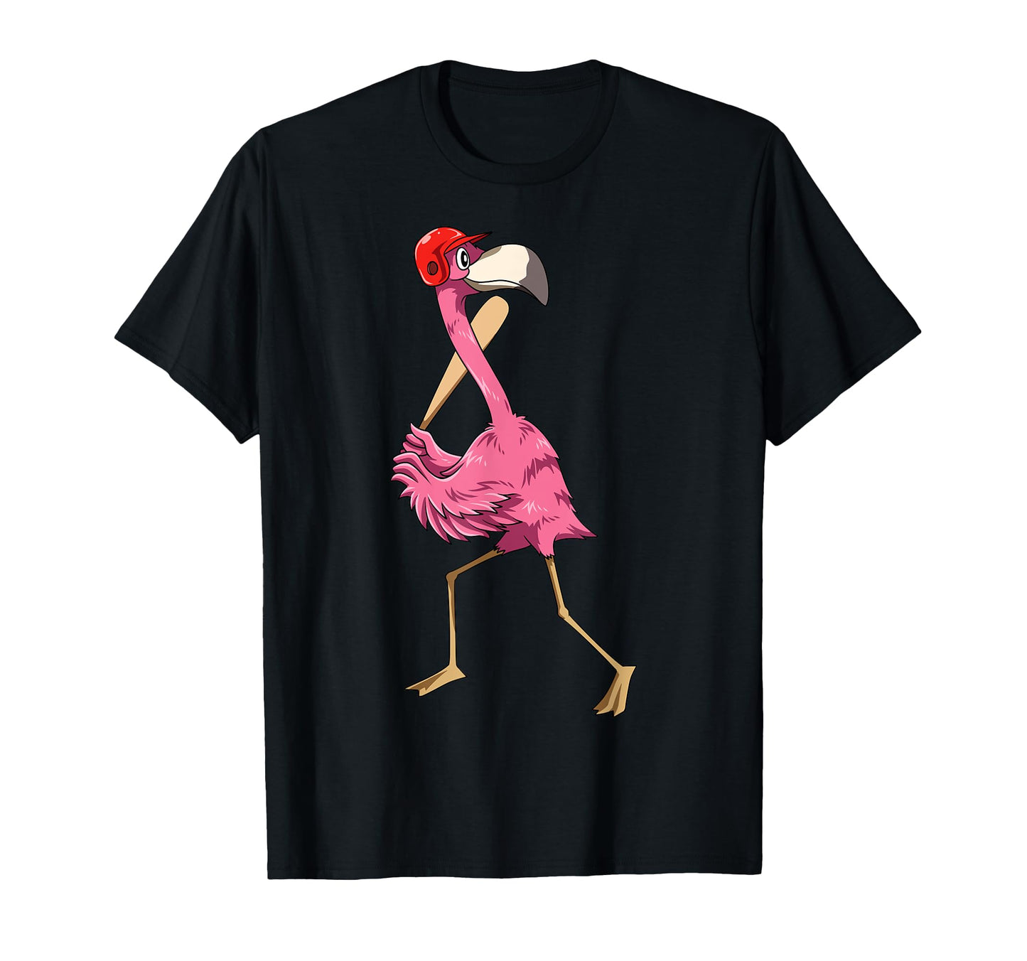 Flamingo Baseball Flamingo Playing T-Shirt - Trendy Graphic Unisex - T-Shirt, Sweatshirt, Hoodie