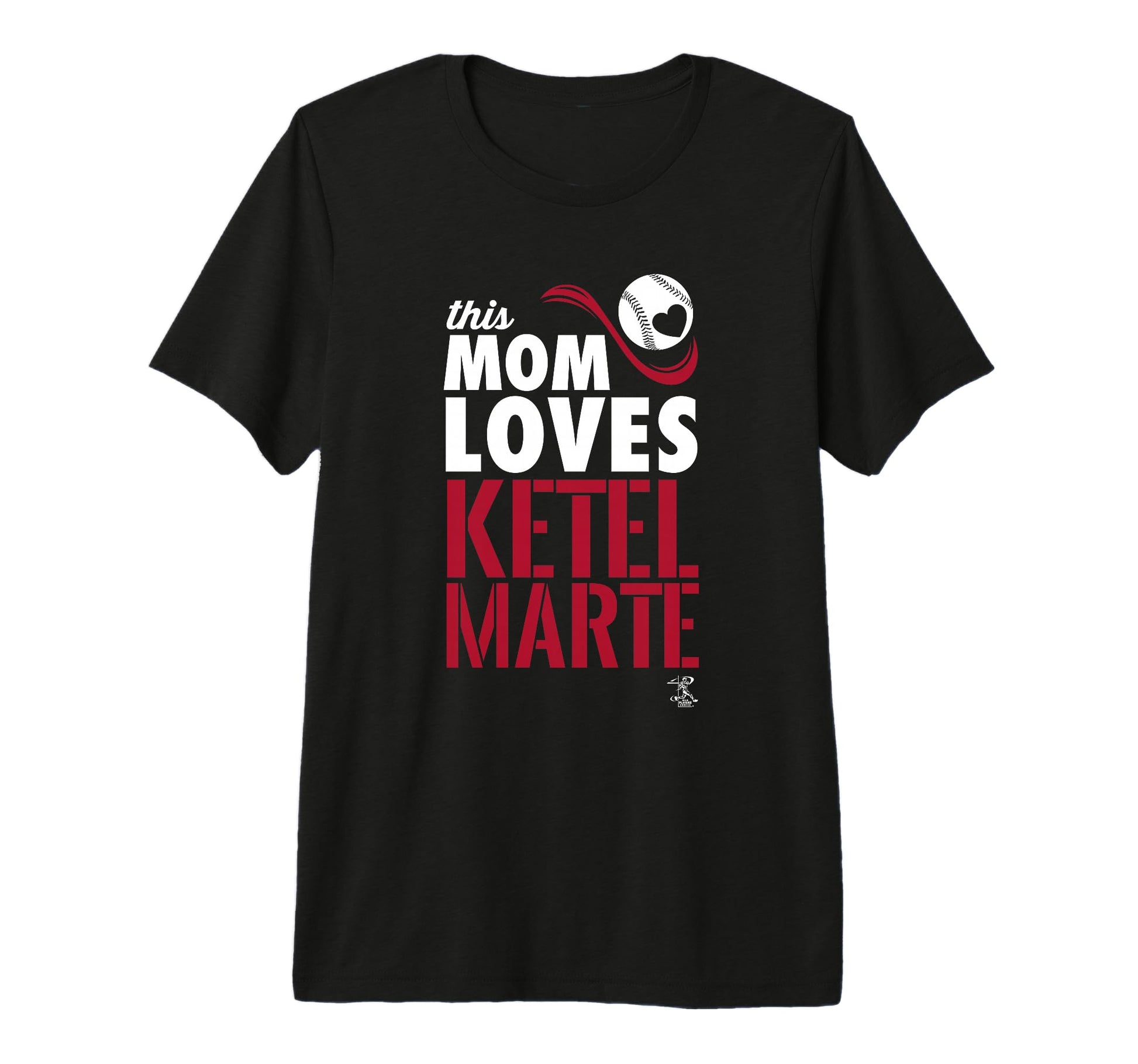 Ketel Marte This Mom Loves Tri Blend T-Shirt - Minimalist Print for Adults - T-Shirt, Sweatshirt, Hoodie