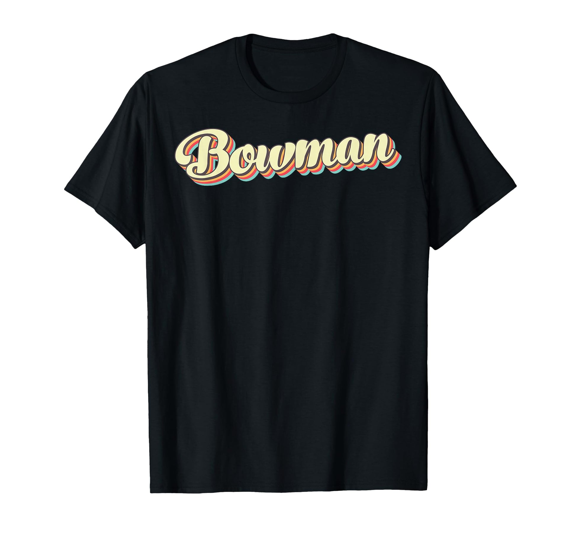 Bowman Art Baseball Font T-Shirt - Streetwear Style for Adults - T-Shirt, Sweatshirt, Hoodie