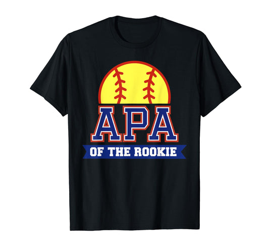 Apa Rookie 1St Birthday Softball Theme T-Shirt - Fun Novelty Design Unisex - T-Shirt, Sweatshirt, Hoodie