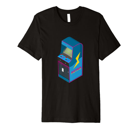 Arcade Machine Neon Pixel 80S Arcade Vibes T-Shirt - Novelty Apparel Unisex - T-Shirt, Sweatshirt, Hoodie