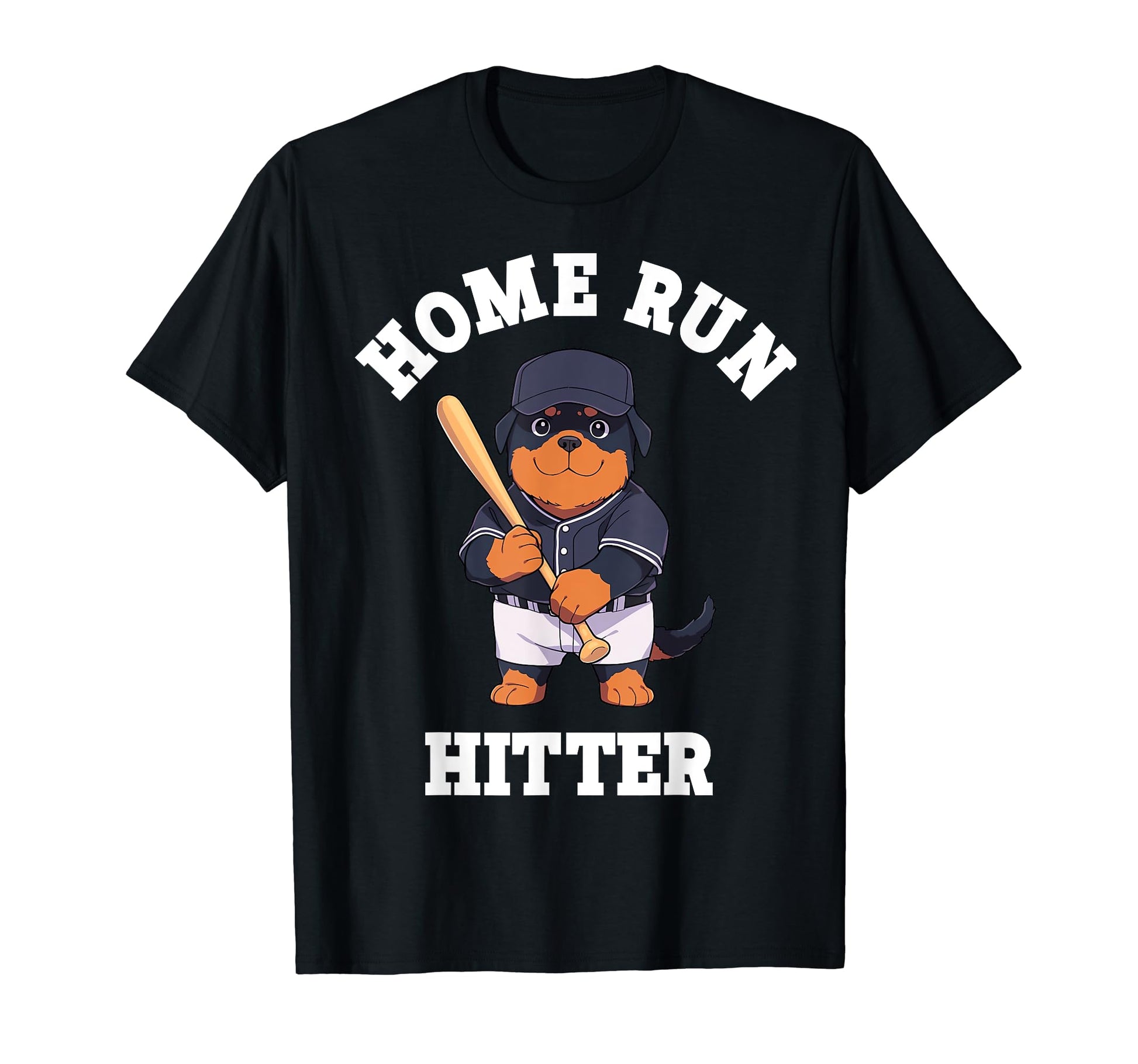 Rottweiler Home Run Hitter Funny Dog T-Shirt - Aesthetic Graphic Men Women - T-Shirt, Sweatshirt, Hoodie