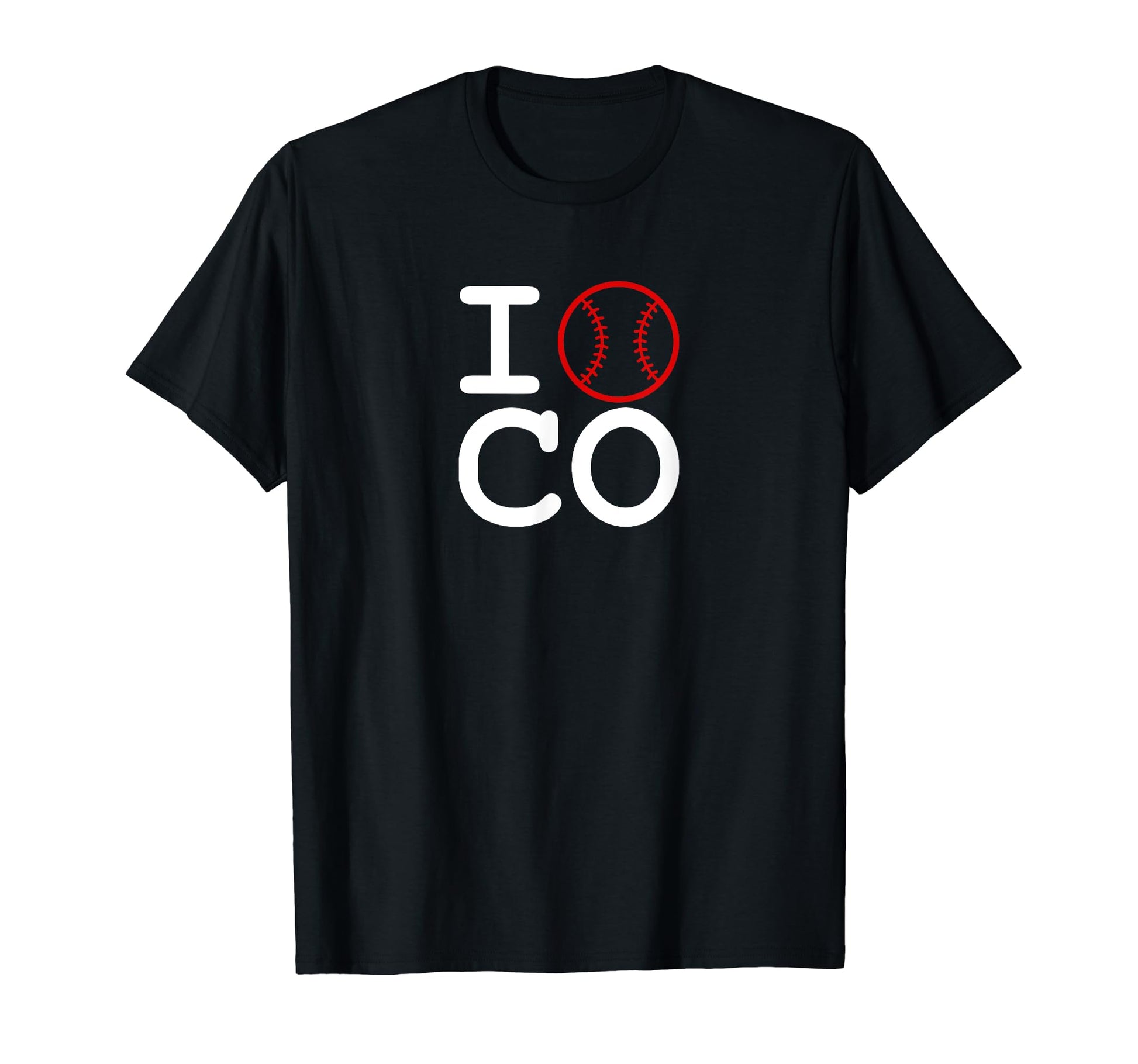 I Love Colorado Baseball T-Shirt - Fun Novelty Design for Adults - T-Shirt, Sweatshirt, Hoodie