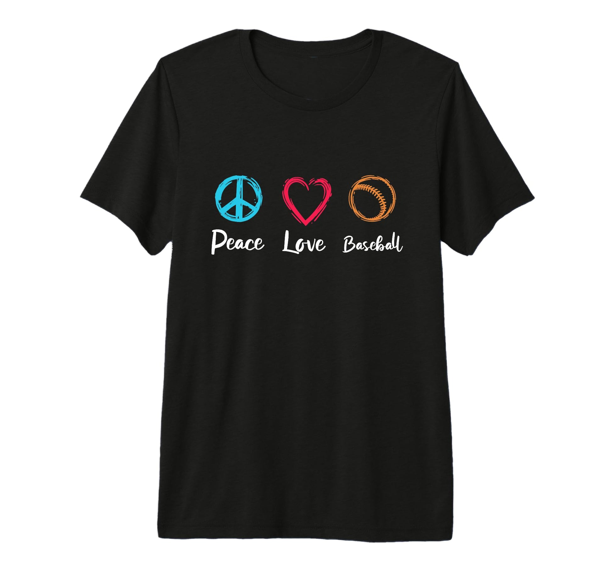 Baseball Love Baseball Routine Peace T-Shirt - Aesthetic Graphic Unisex - T-Shirt, Sweatshirt, Hoodie