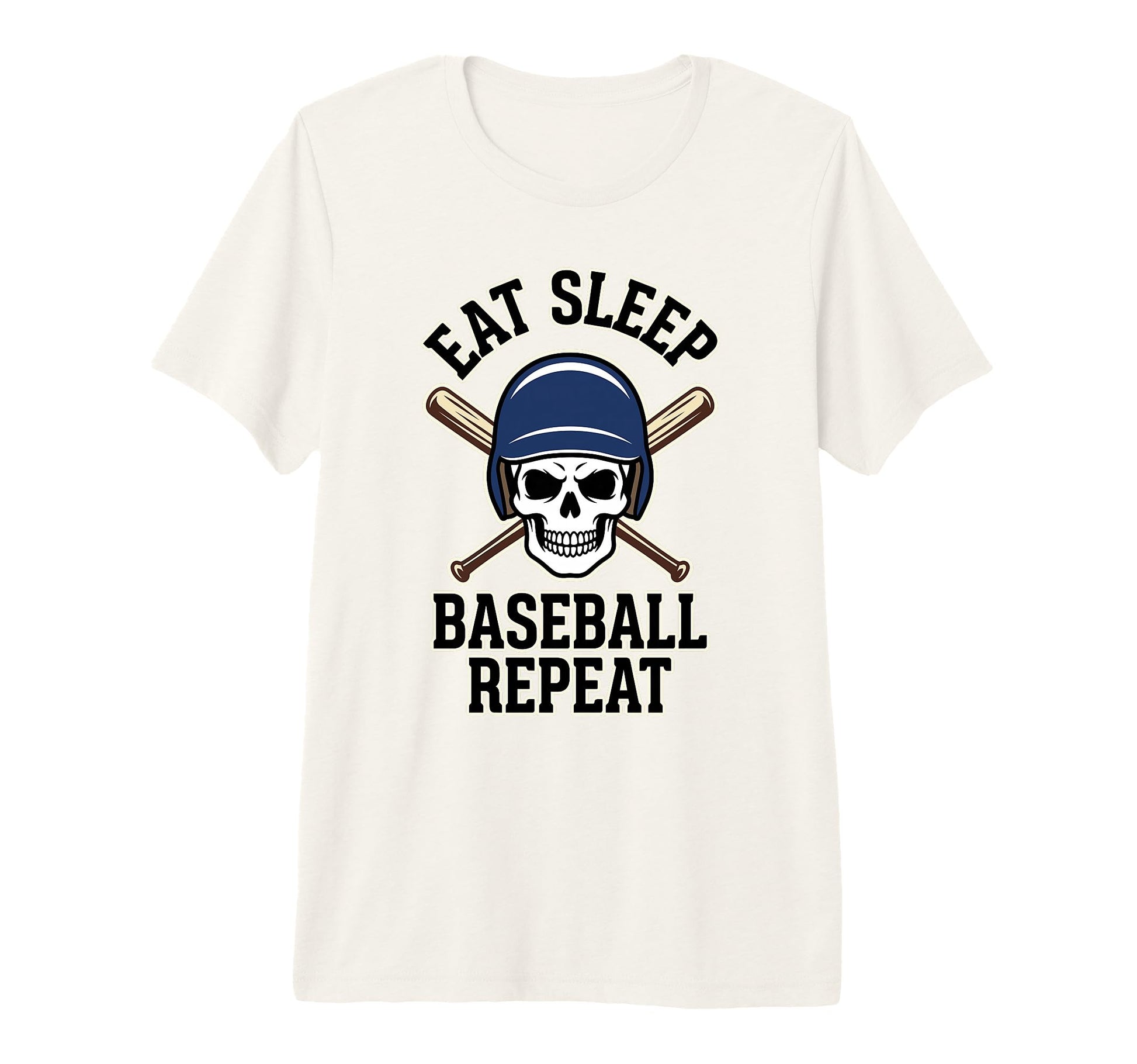 Eat Sleep Baseball Repeat Skeleton T-Shirt - Trendy Graphic Men Women - T-Shirt, Sweatshirt, Hoodie