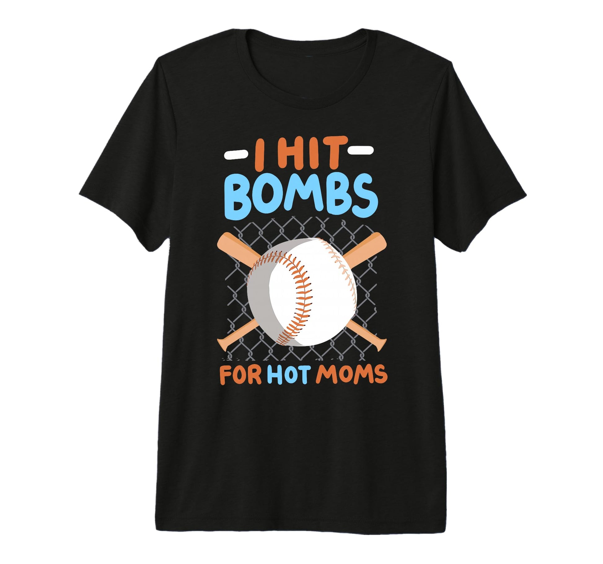 I Hit Bombs Hot Moms Baseball Tri Blend T-Shirt - Trendy Graphic Unisex - T-Shirt, Sweatshirt, Hoodie