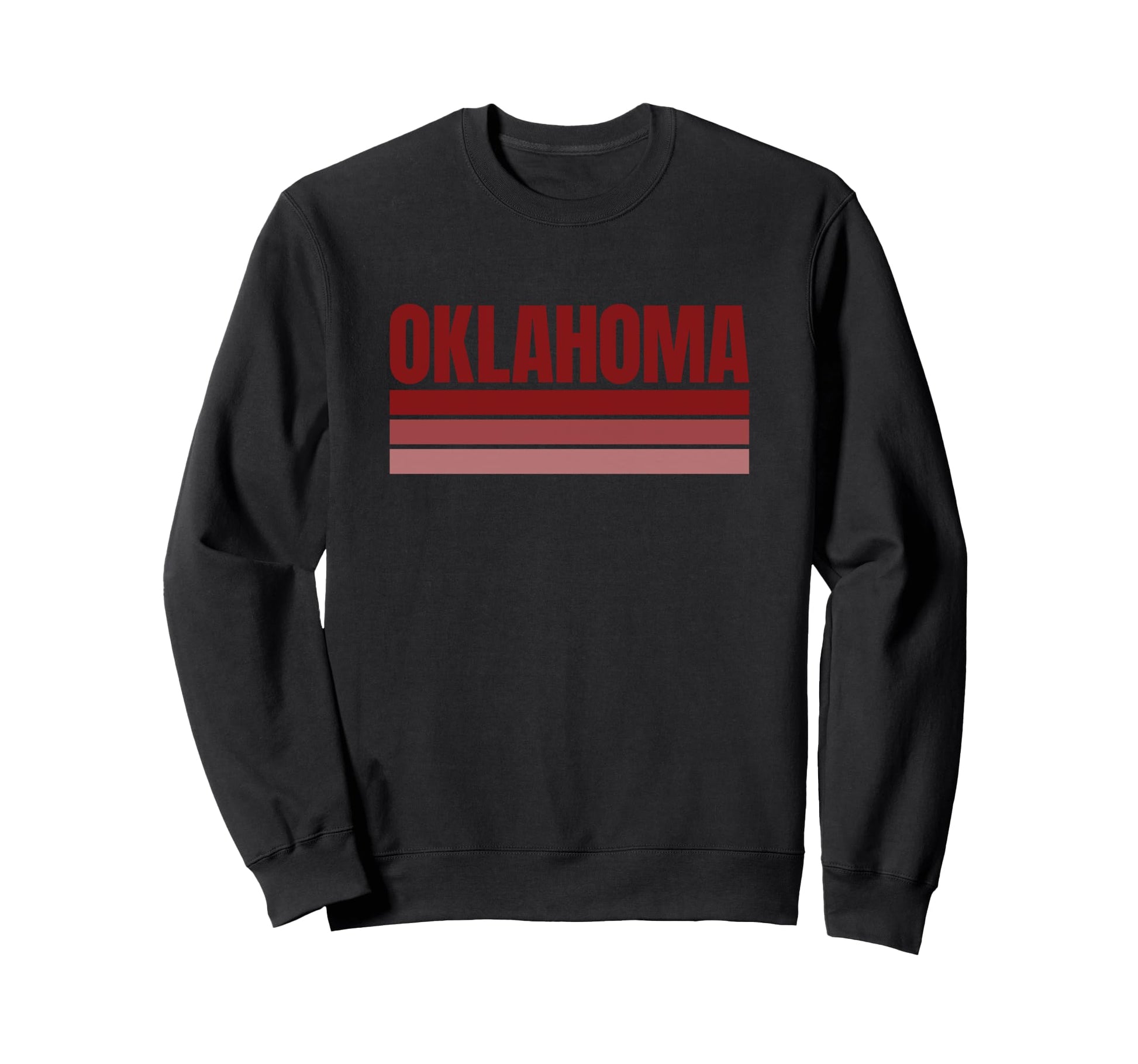 Striped Oklahoma Oklahoma Fun Sweatshirt - Minimalist Print Men Women - T-Shirt, Sweatshirt, Hoodie