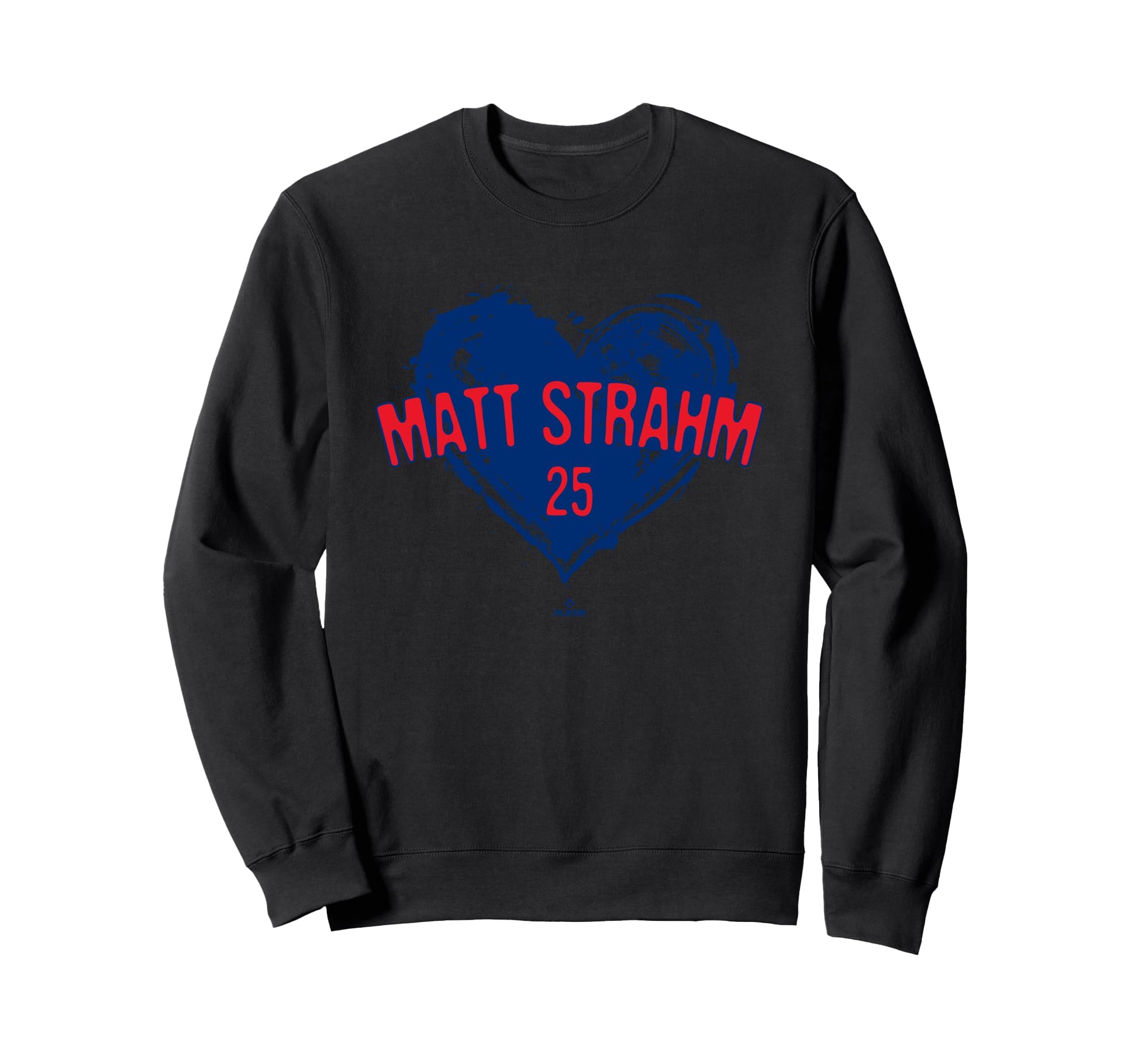 Distressed Heart Matt Strahm Sweatshirt - Novelty Apparel for Adults - T-Shirt, Sweatshirt, Hoodie