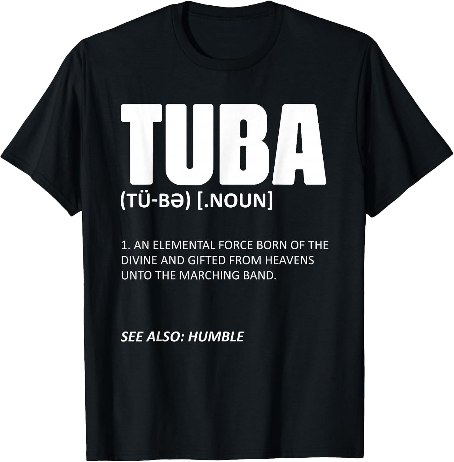 Tuba Definition Brass Instrument Player Musician - Adult & Kids T-Shirts, Sweatshirts & Hoodies apparel design preview 1