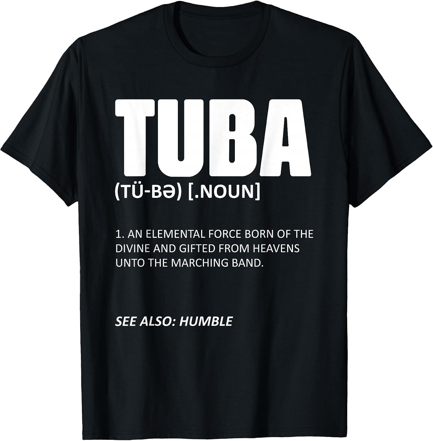 Tuba Definition Brass Instrument Player Musician - Adult & Kids T-Shirts, Sweatshirts & Hoodies apparel design preview 1