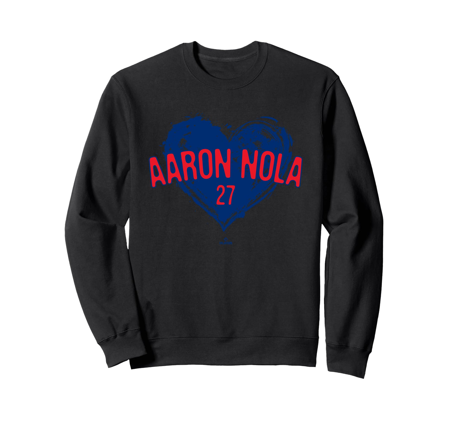 Distressed Heart Aaron Nola Sweatshirt - Minimalist Print for Adults - T-Shirt, Sweatshirt, Hoodie