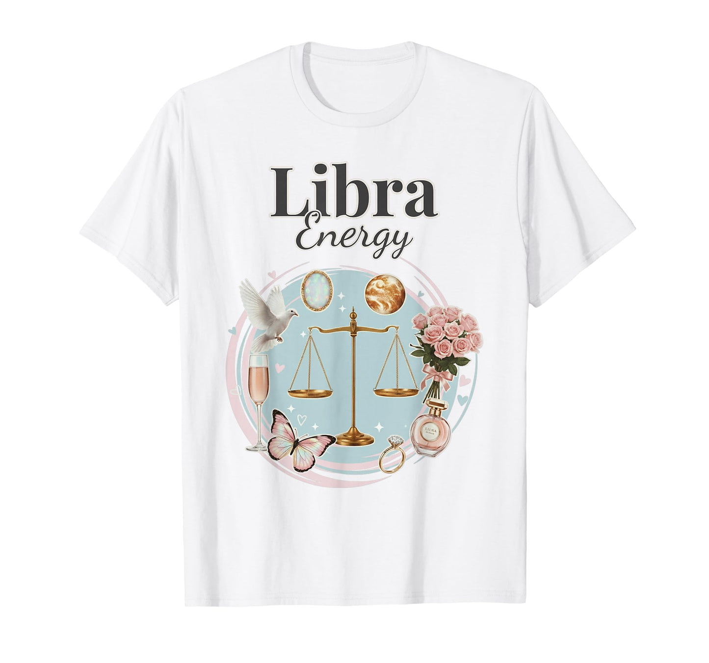Libra Energy Zodiac Birthday Y2K T-Shirt - Casual Everyday Wear for Adults - T-Shirt, Sweatshirt, Hoodie