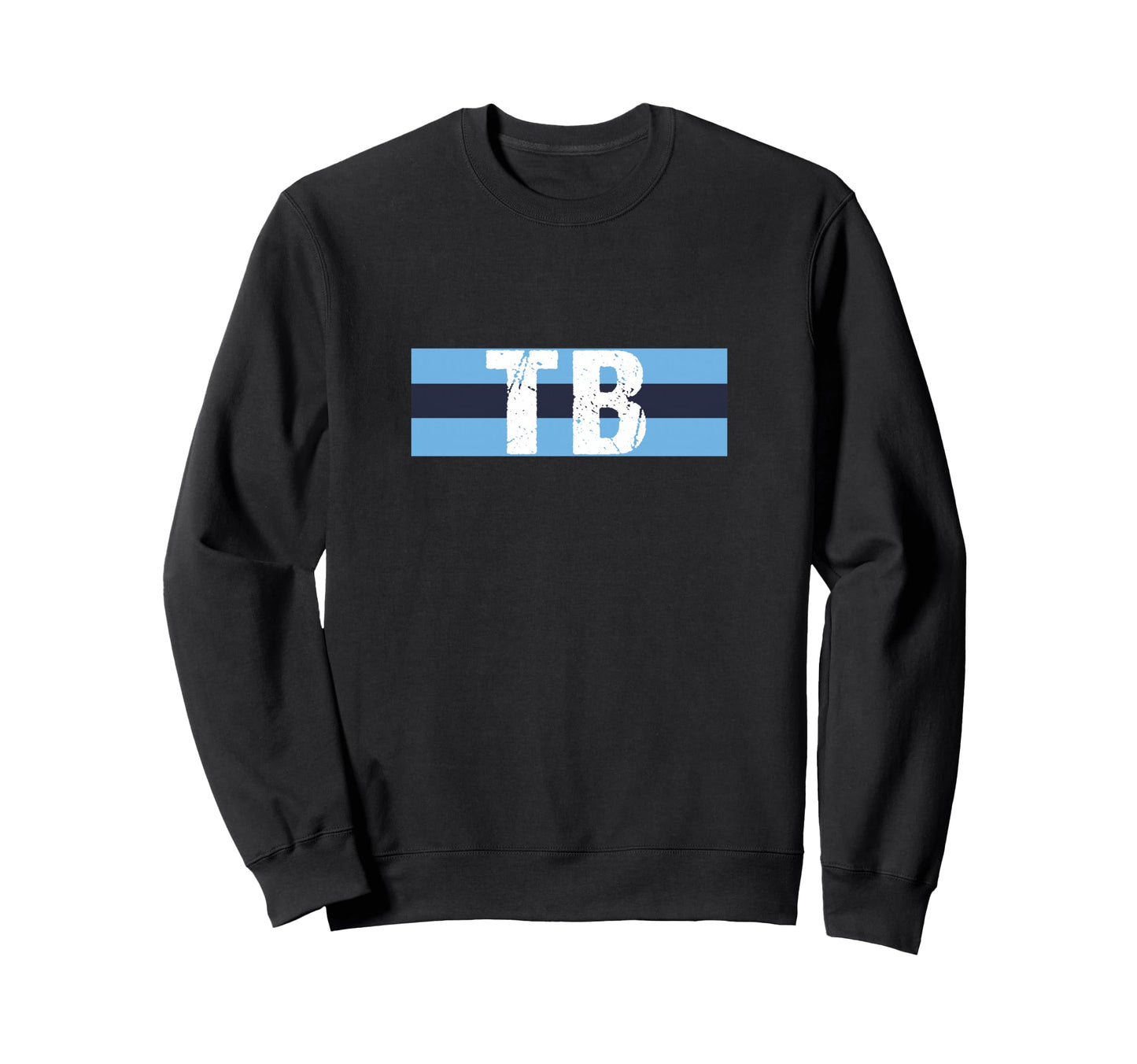 Tampa Bay Blue Light Blue Stripes Sweatshirt - Unique Graphic for Adults - T-Shirt, Sweatshirt, Hoodie