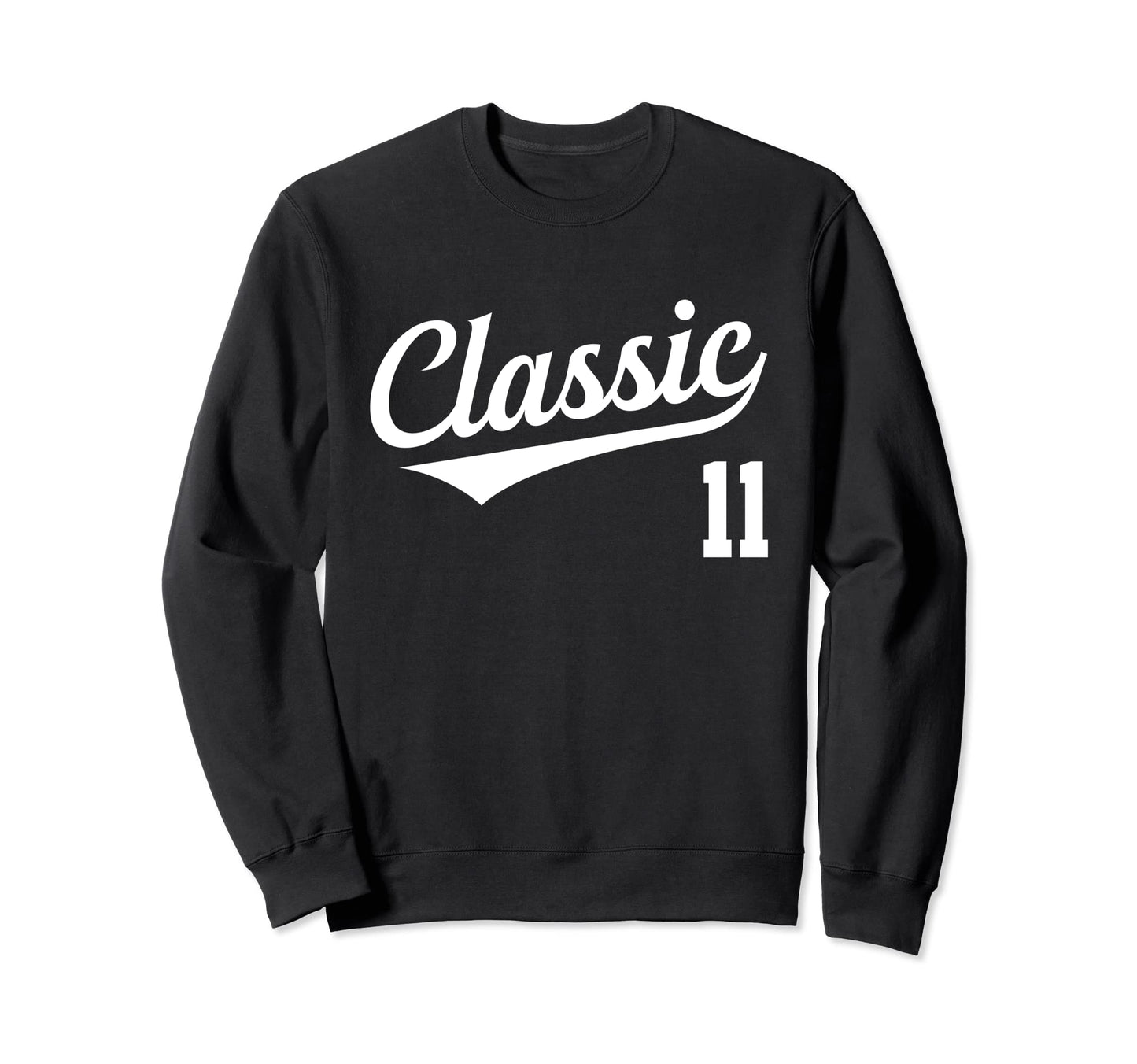 Baseball Jersey Birthday Age 11 Sweatshirt - Custom Art Print Men Women - T-Shirt, Sweatshirt, Hoodie