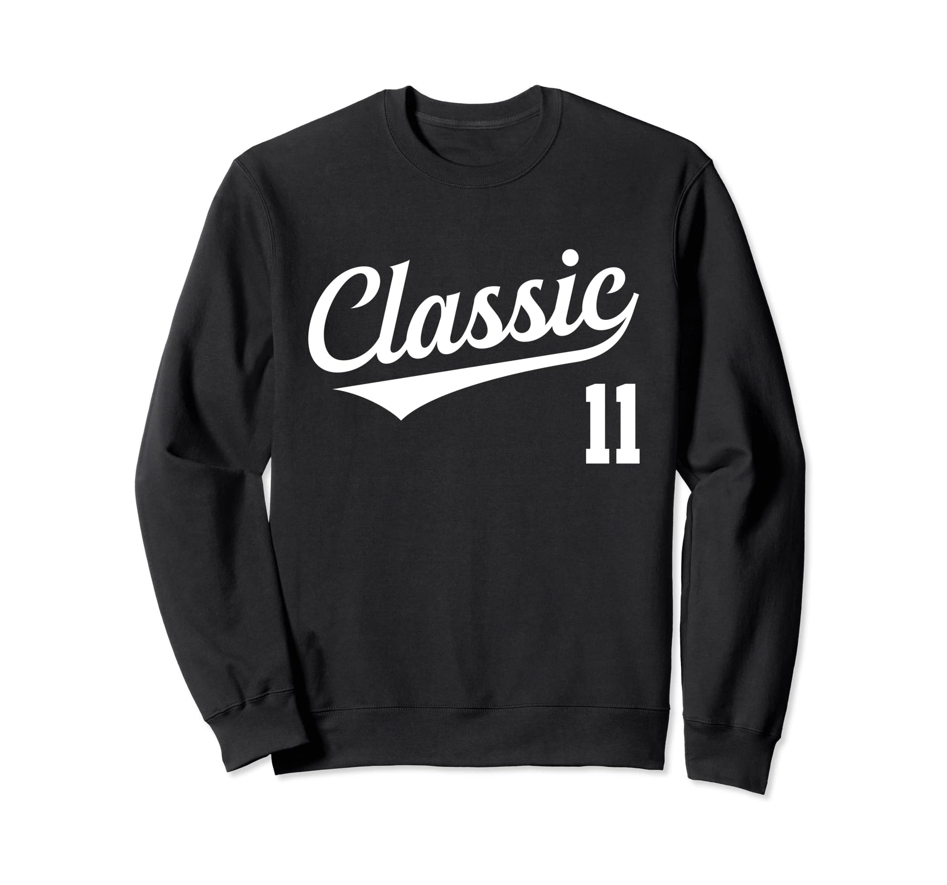 Baseball Jersey Birthday Age 11 Sweatshirt - Custom Art Print Men Women - T-Shirt, Sweatshirt, Hoodie