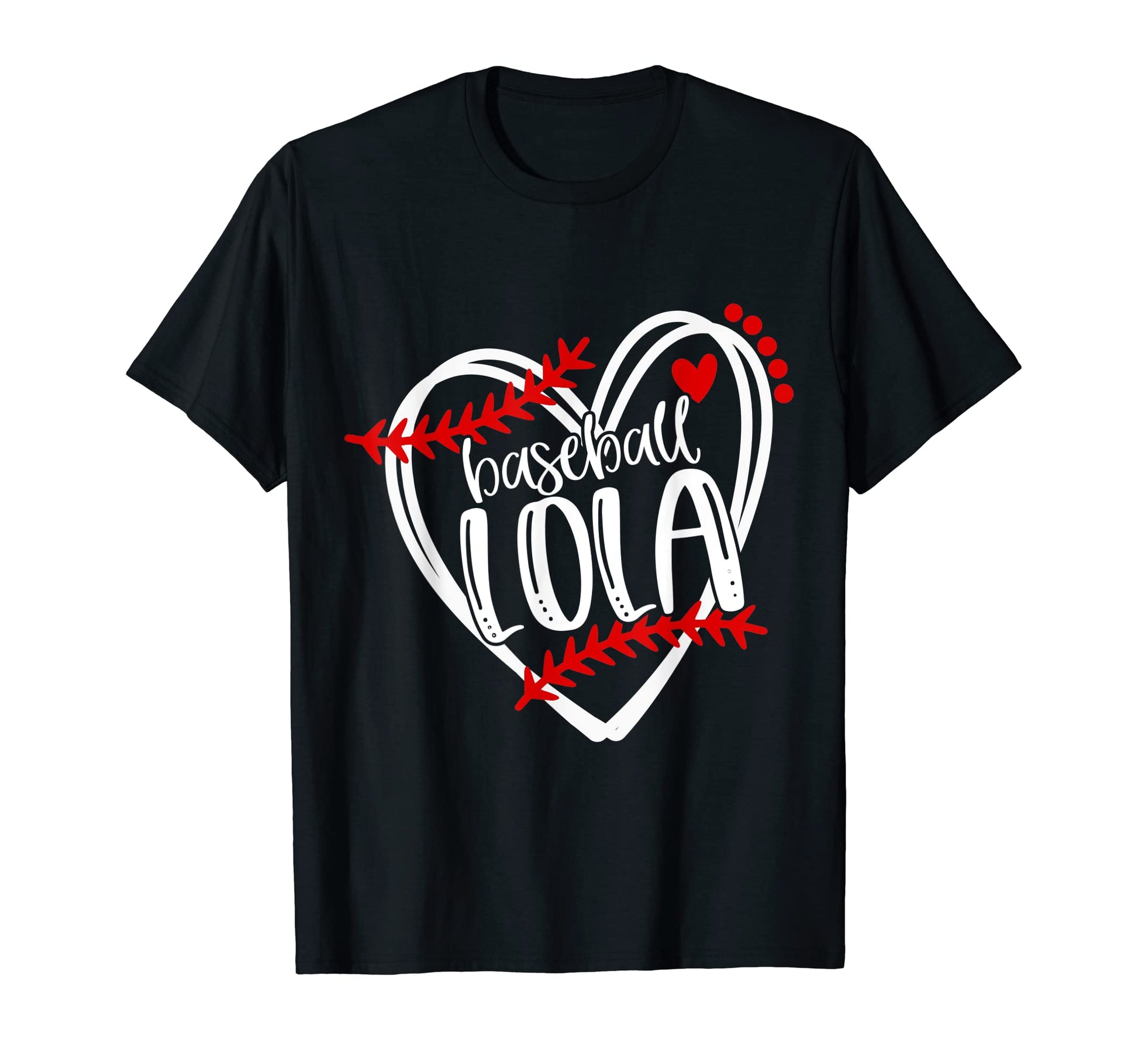 Baseball Lola Distressed Heart Laces T-Shirt - Streetwear Style Men Women - T-Shirt, Sweatshirt, Hoodie