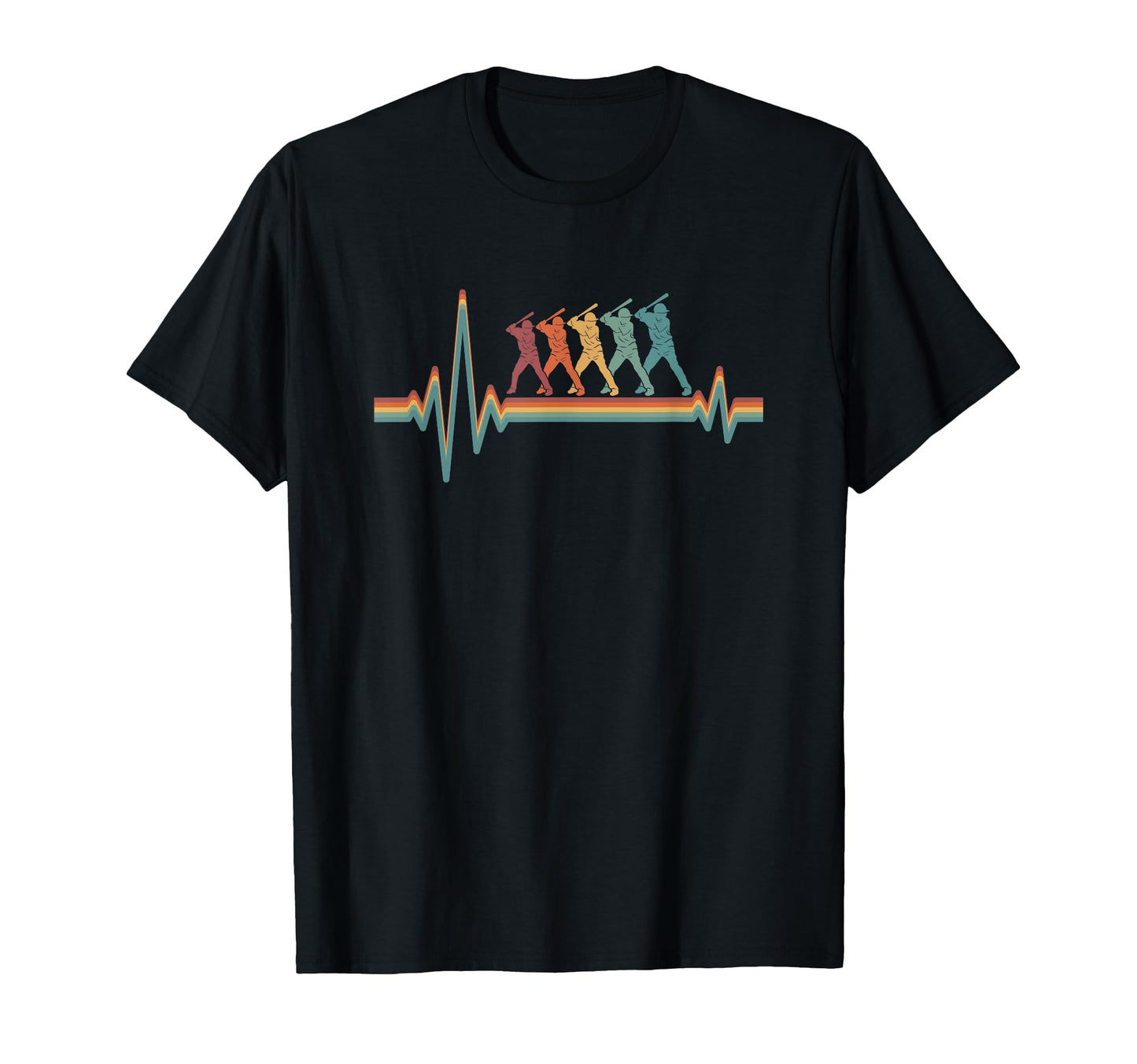 Baseball Baseballer Player Team Ekg T-Shirt - Fun Novelty Design Men Women - T-Shirt, Sweatshirt, Hoodie