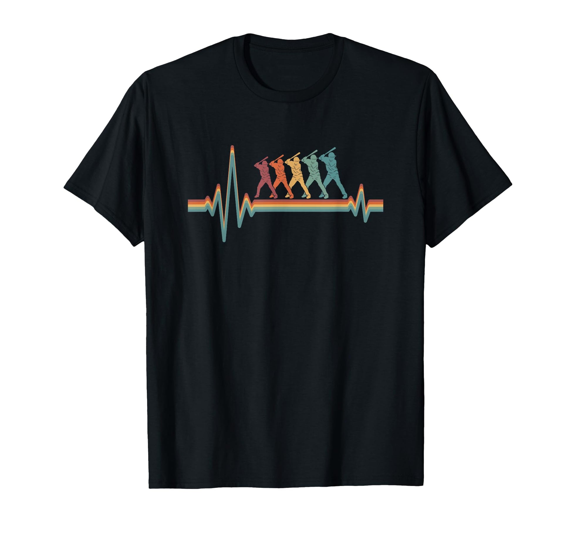 Baseball Baseballer Player Team Ekg T-Shirt - Fun Novelty Design Men Women - T-Shirt, Sweatshirt, Hoodie