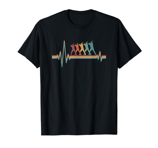 Baseball Baseballer Player Team Ekg T-Shirt - Fun Novelty Design Men Women - T-Shirt, Sweatshirt, Hoodie