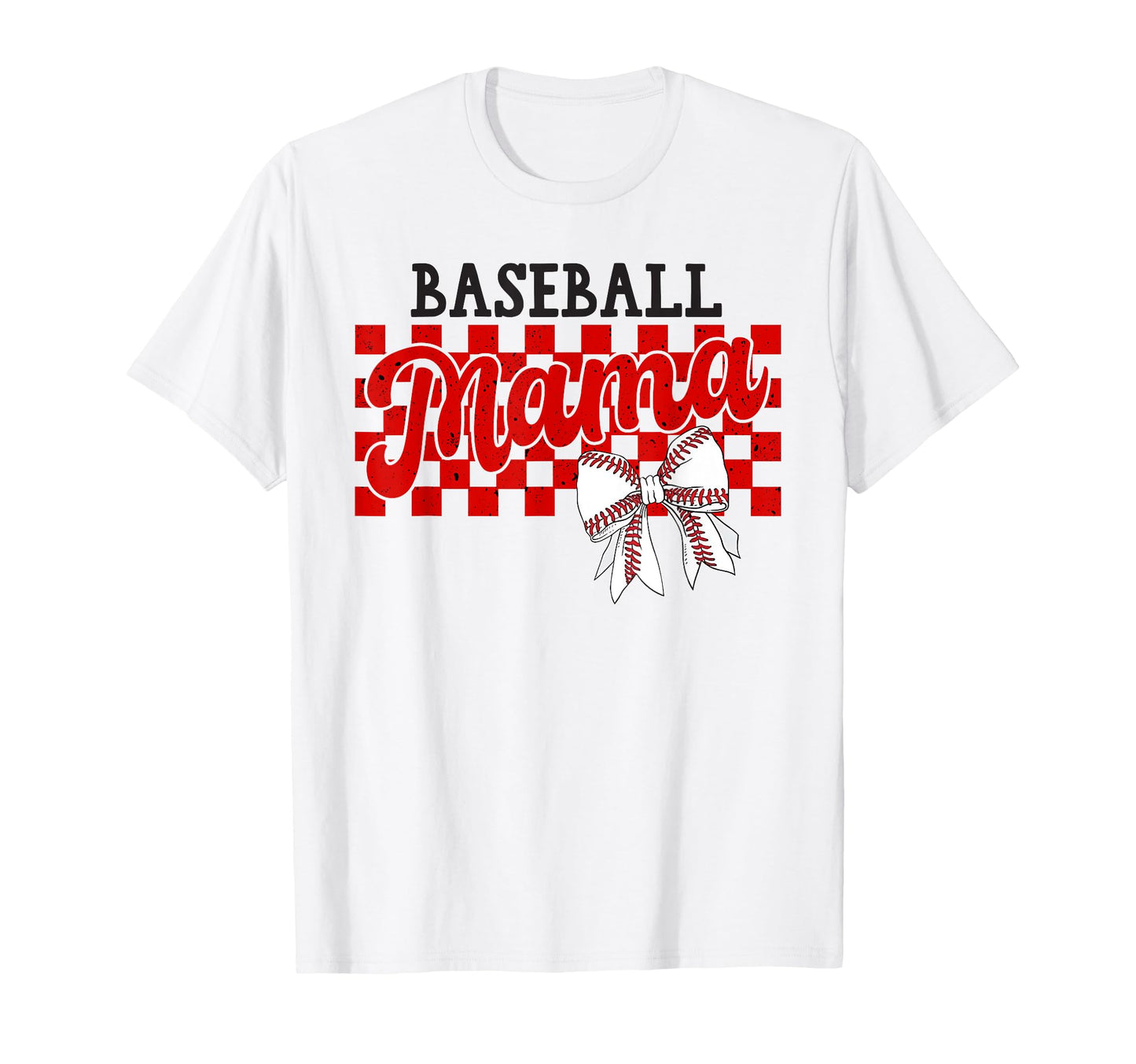 Baseball Mama Coquette Bow Game Day T-Shirt - Graphic Print Unisex - T-Shirt, Sweatshirt, Hoodie