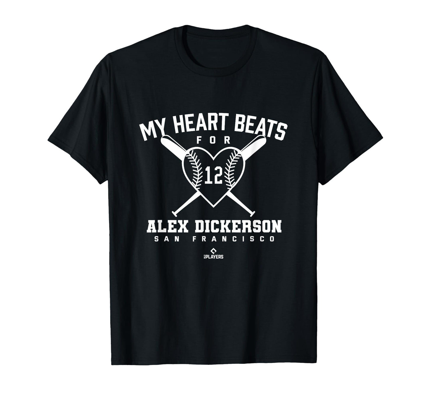 My Heart Beats Alex Dickerson Baseball T-Shirt - Trendy Graphic for Adults - T-Shirt, Sweatshirt, Hoodie