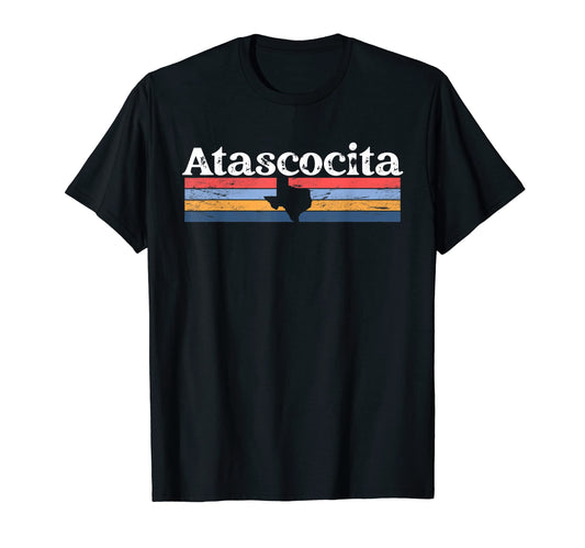 Atascocita Texas Tx Stripes State 70S T-Shirt - Streetwear Style Unisex - T-Shirt, Sweatshirt, Hoodie