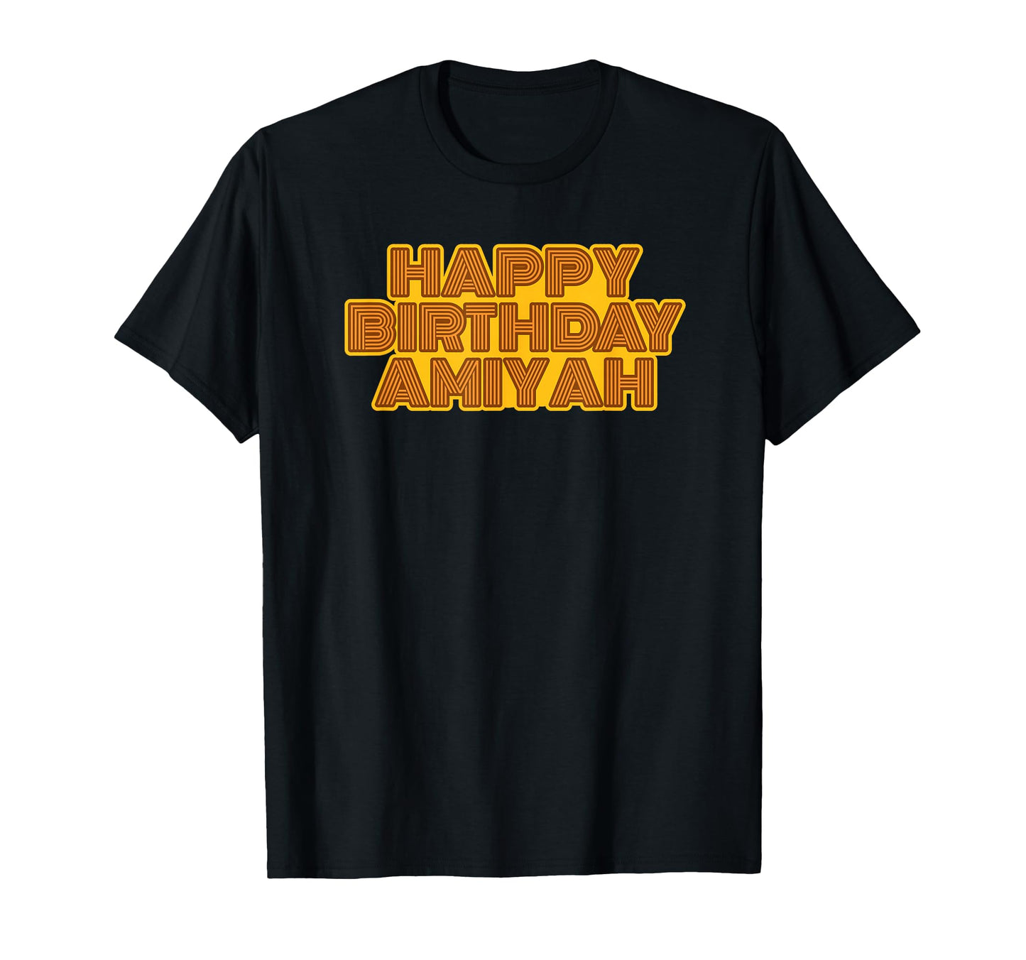 Happy Birthday Amiyah Personalized Name T-Shirt - Unique Graphic Men Women - T-Shirt, Sweatshirt, Hoodie