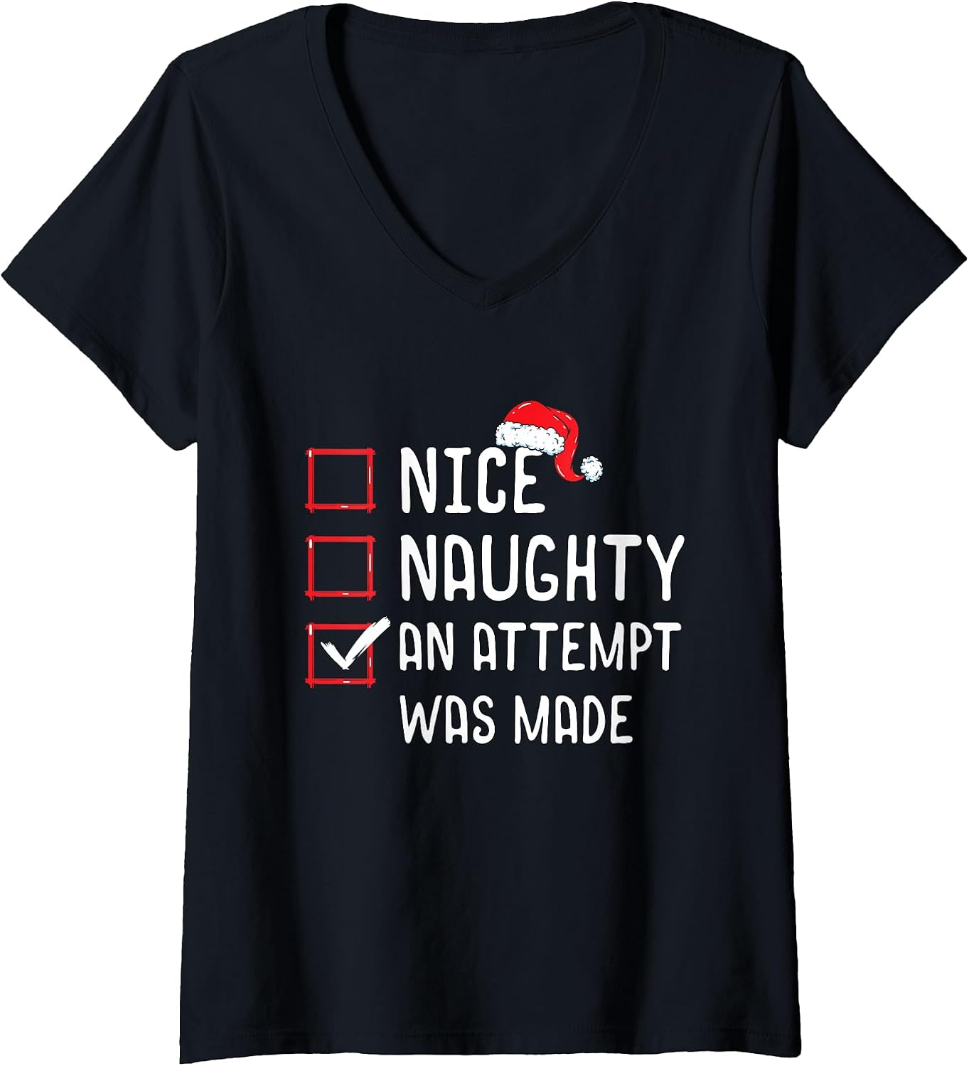 Nice Naughty List Funny Christmas Merch Gifts - Adult & Kids T-Shirts, Sweatshirts & Hoodies apparel design preview 1