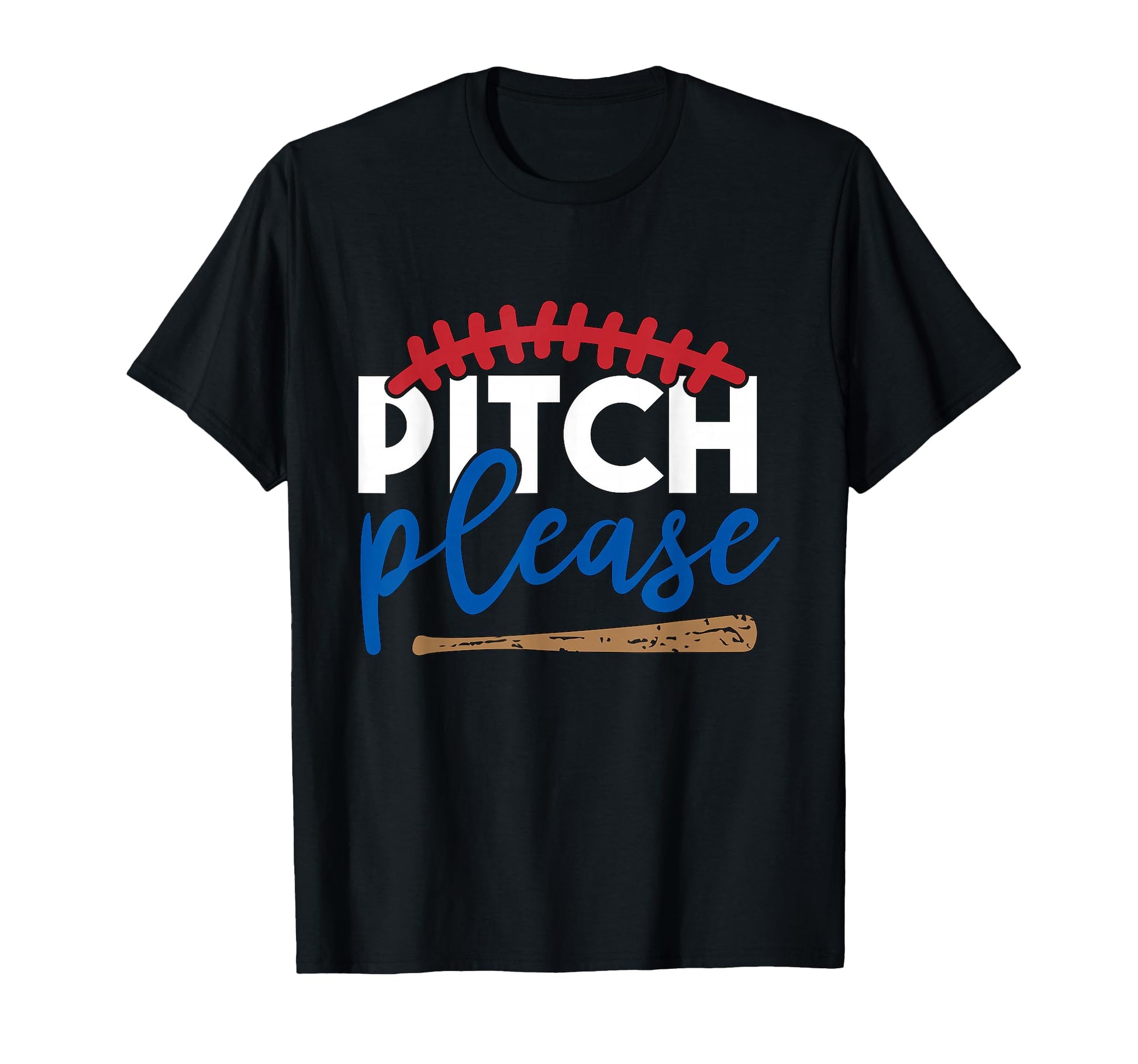 Pitch Please Baseball T-Shirt - Aesthetic Graphic for Adults - T-Shirt, Sweatshirt, Hoodie