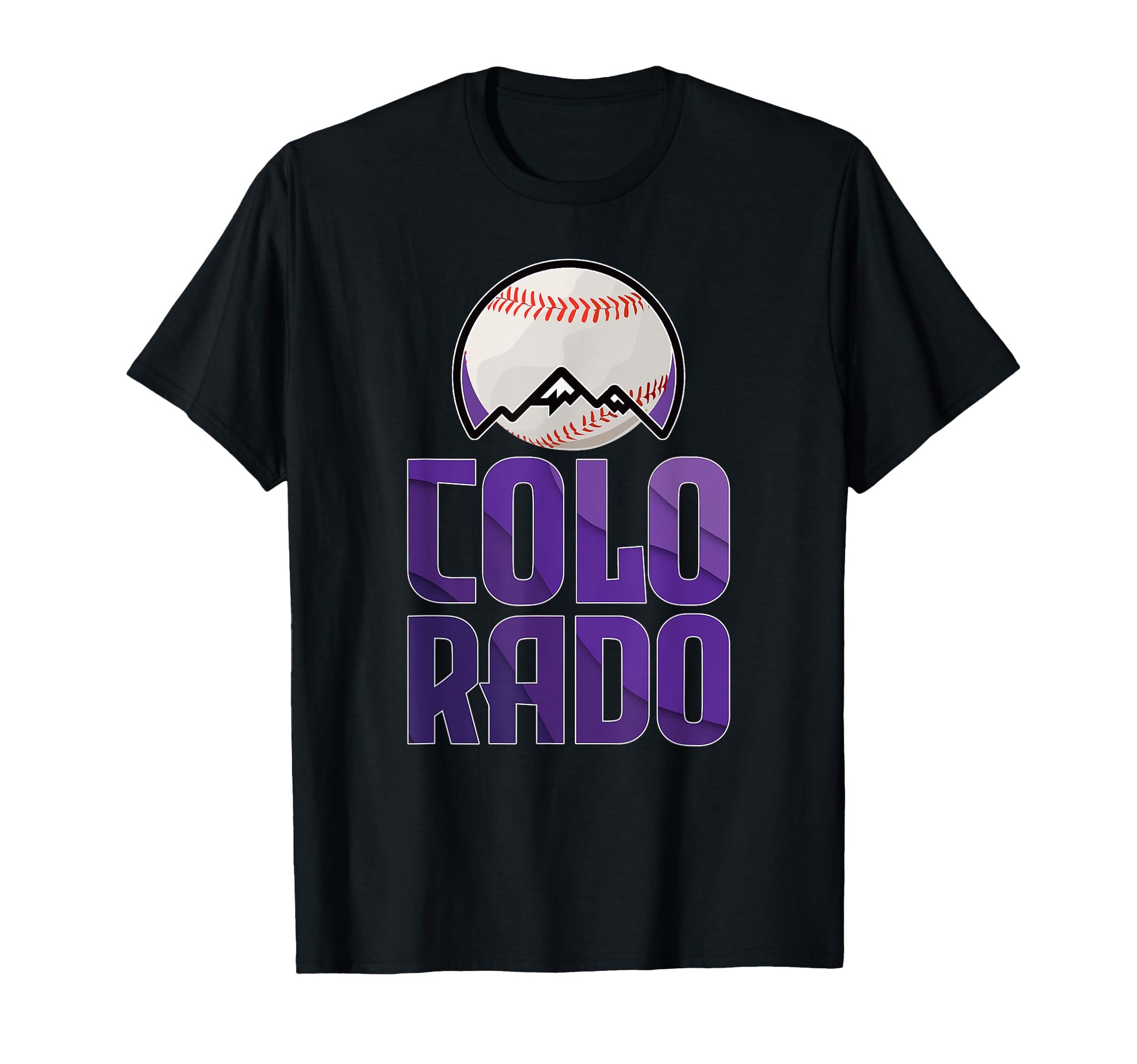 Distressed Colorado Baseball T-Shirt - Minimalist Print for Adults - T-Shirt, Sweatshirt, Hoodie