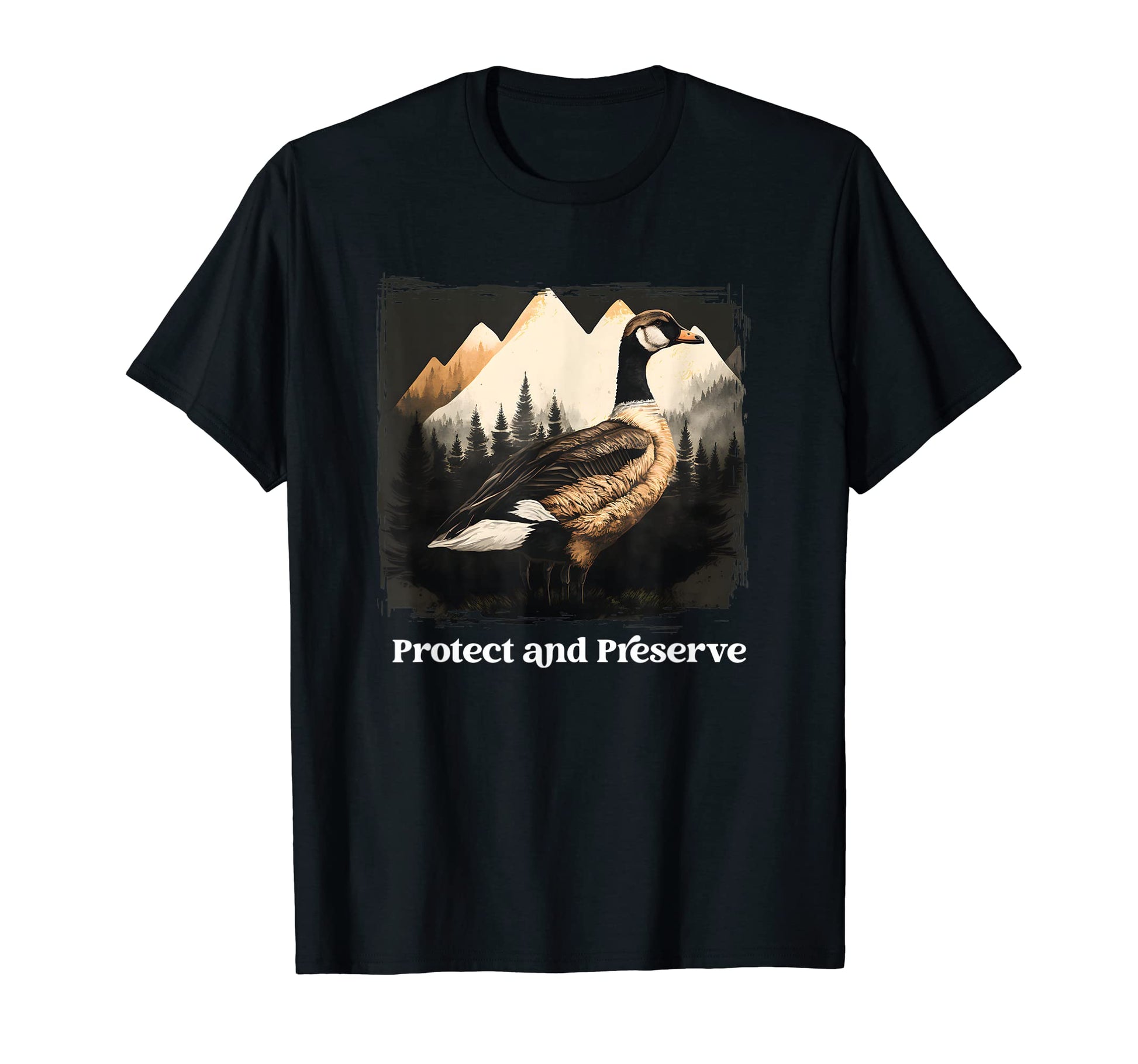 Preserve Protect National Park Duck T-Shirt - Fun Novelty Design Men Women - T-Shirt, Sweatshirt, Hoodie